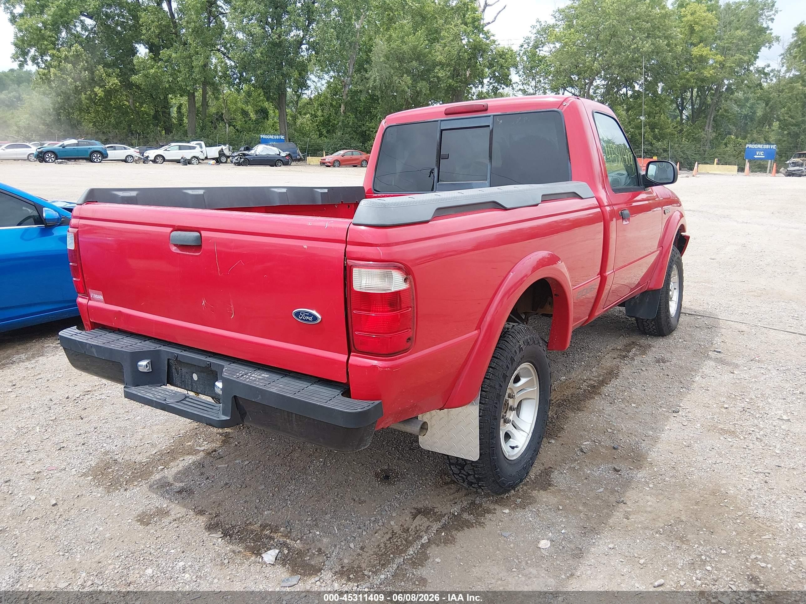 2002 Ford Ranger Edge/xl/xlt Красный vin: 1FTYR10U42PB44761