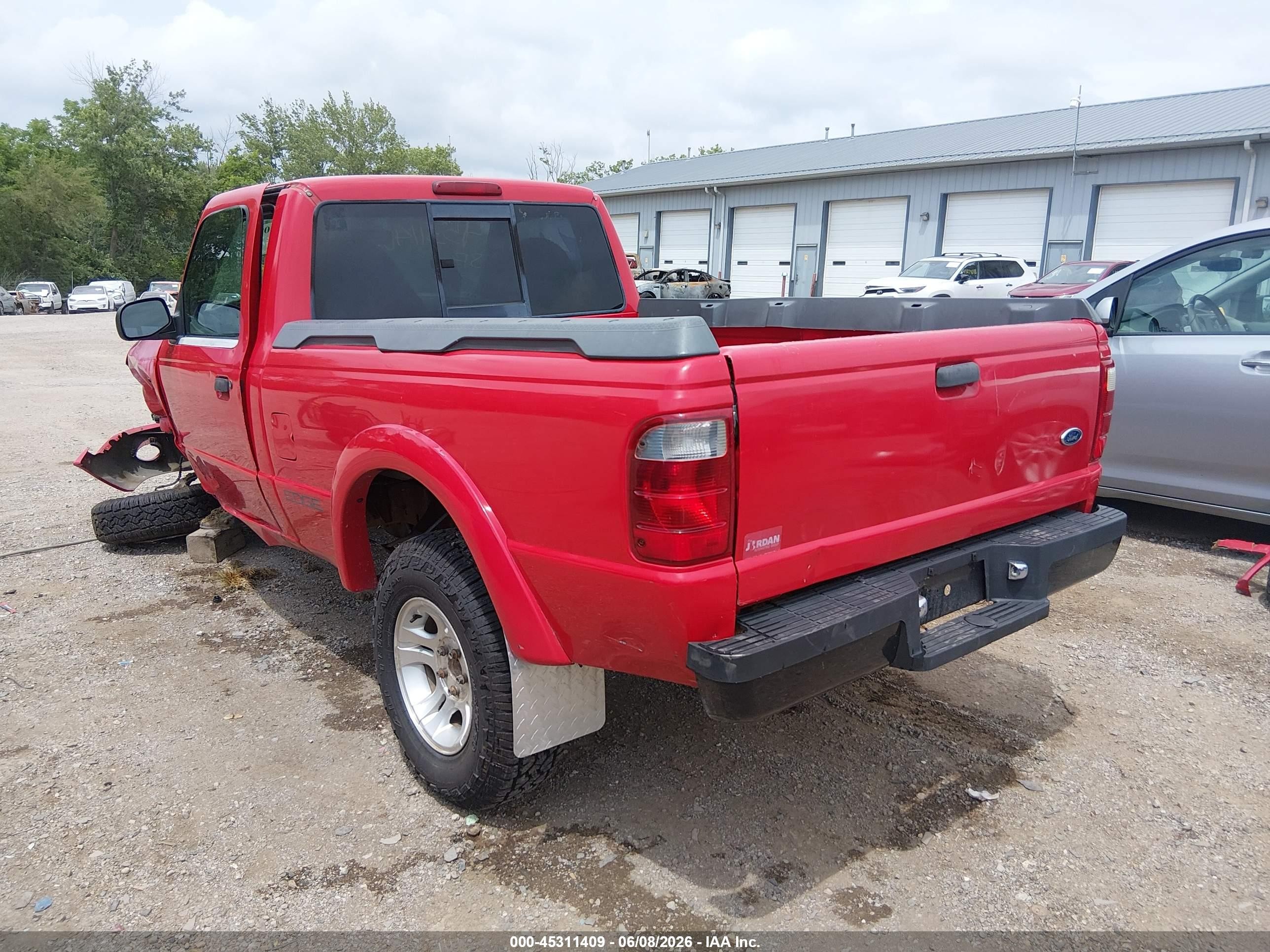 2002 Ford Ranger Edge/xl/xlt Красный vin: 1FTYR10U42PB44761