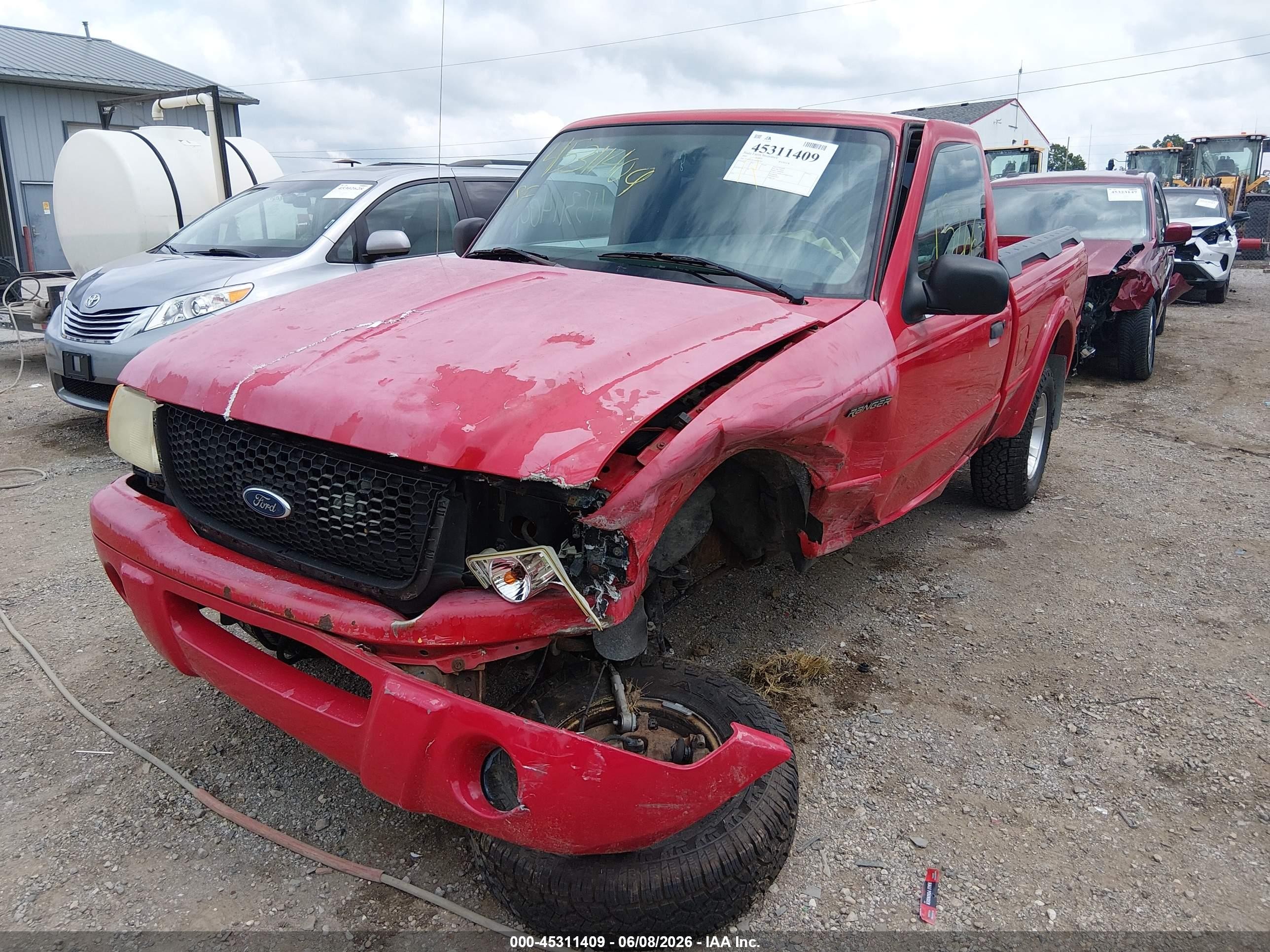 2002 Ford Ranger Edge/xl/xlt Красный vin: 1FTYR10U42PB44761
