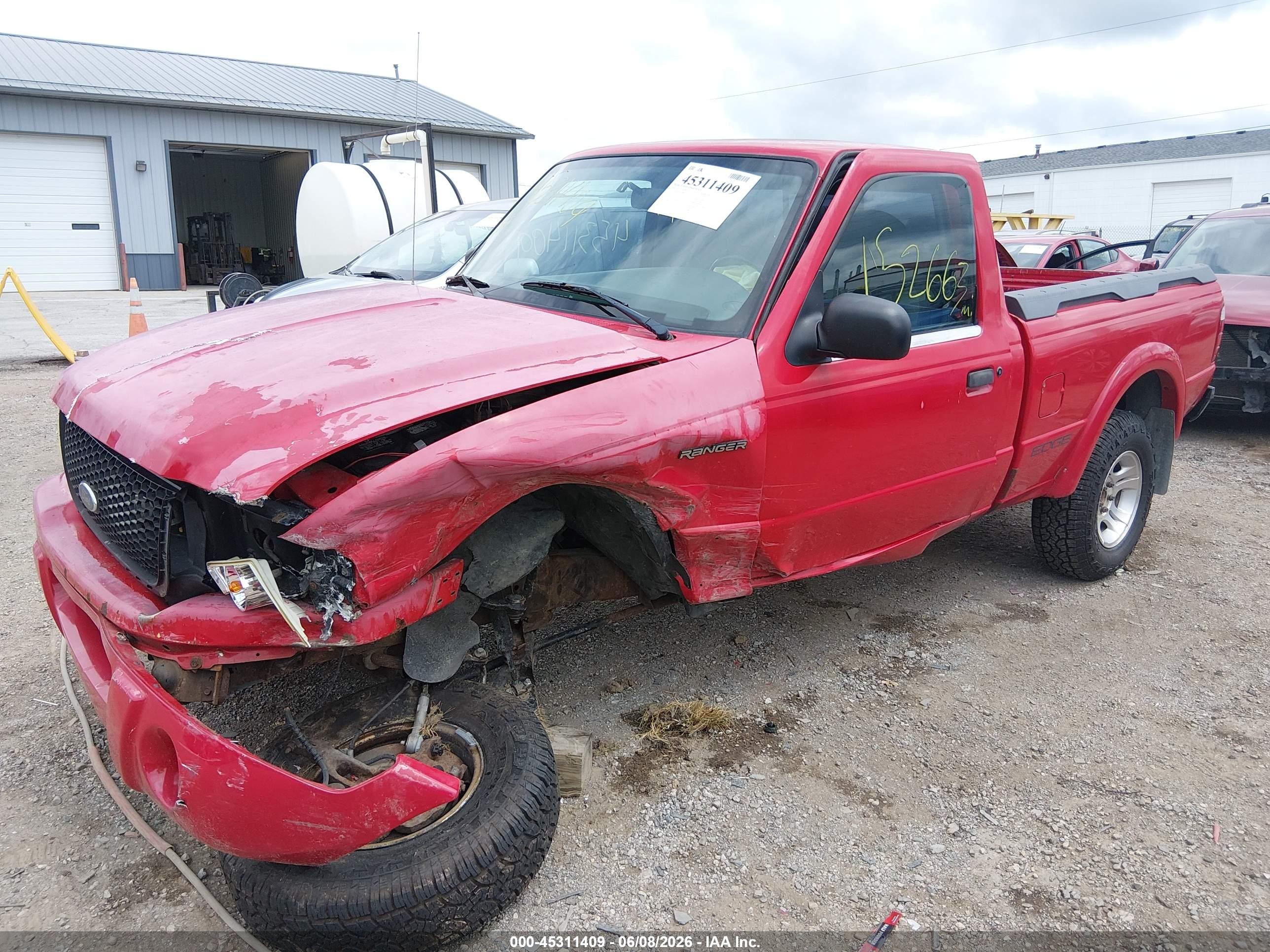 2002 Ford Ranger Edge/xl/xlt Красный vin: 1FTYR10U42PB44761
