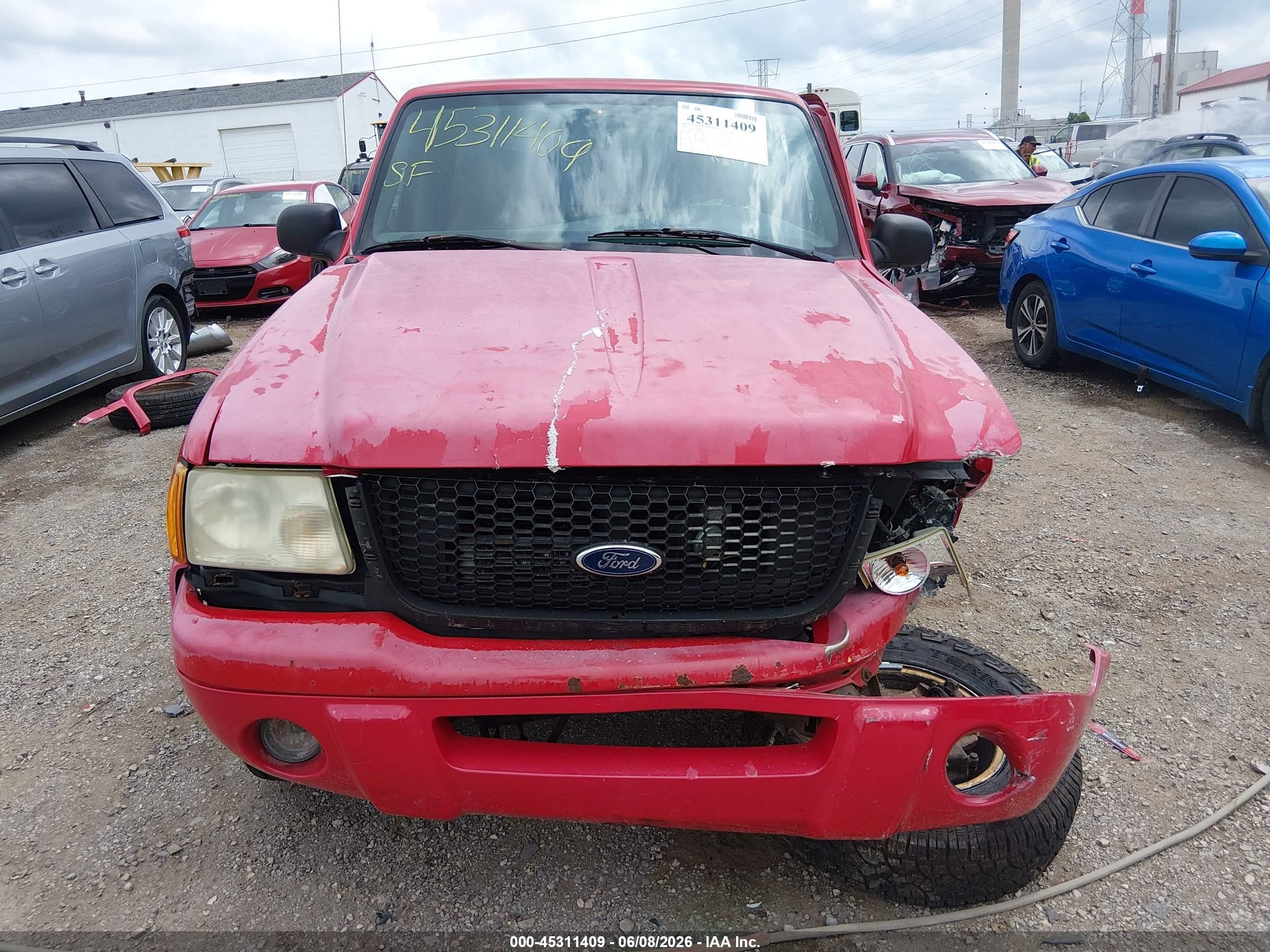 2002 Ford Ranger Edge/xl/xlt Красный vin: 1FTYR10U42PB44761