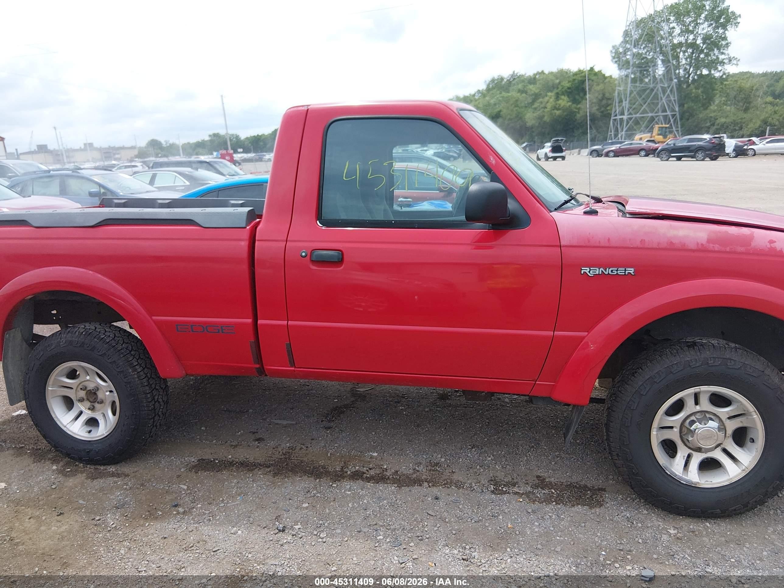 2002 Ford Ranger Edge/xl/xlt Красный vin: 1FTYR10U42PB44761
