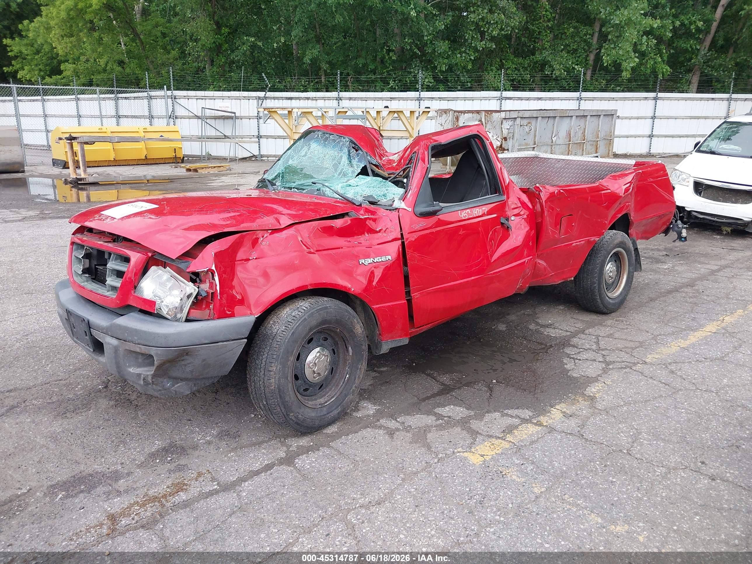 2003 Ford Ranger Edge/xl/xlt Red vin: 1FTYR10U43PB23331