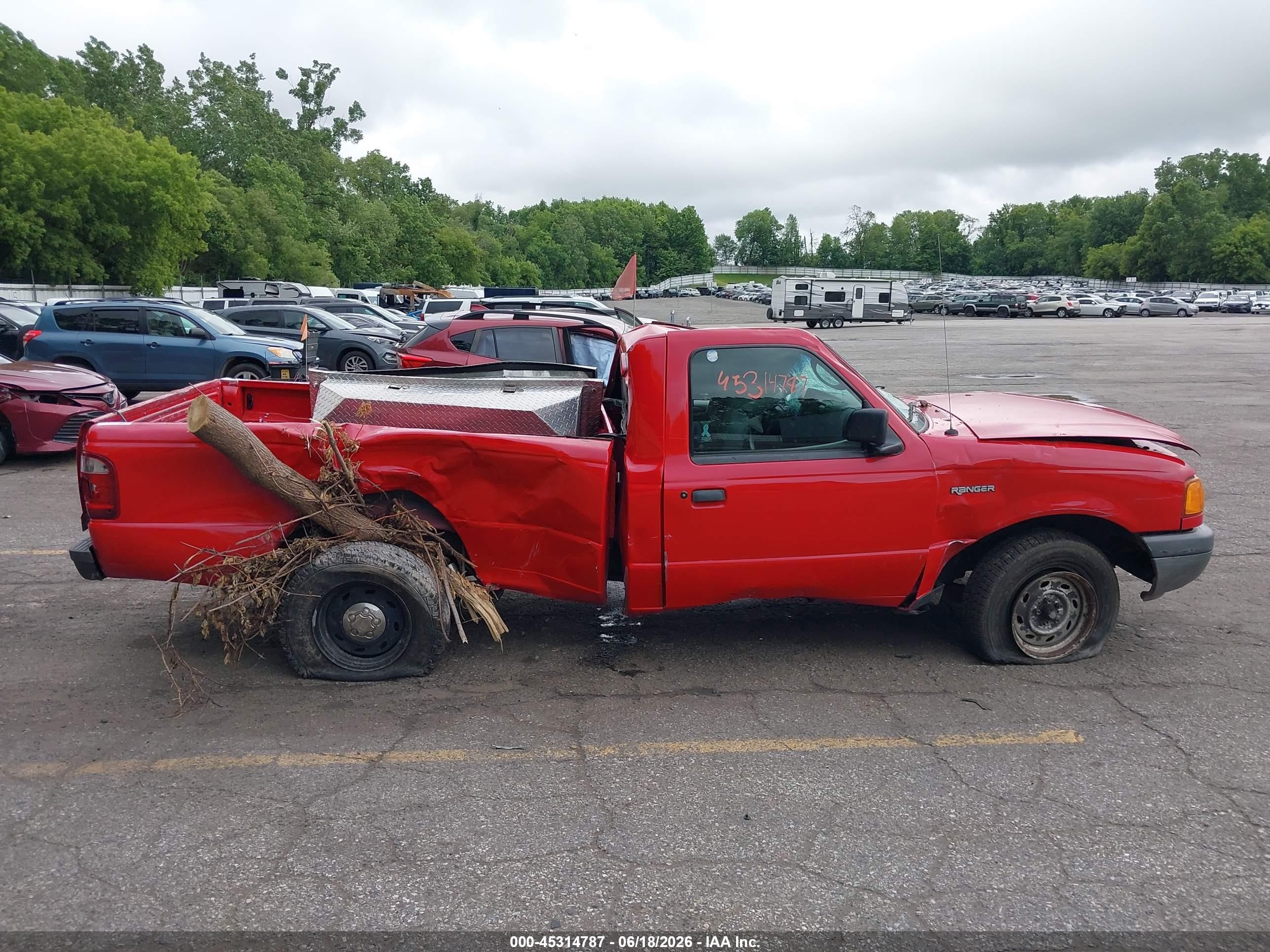 2003 Ford Ranger Edge/xl/xlt Red vin: 1FTYR10U43PB23331