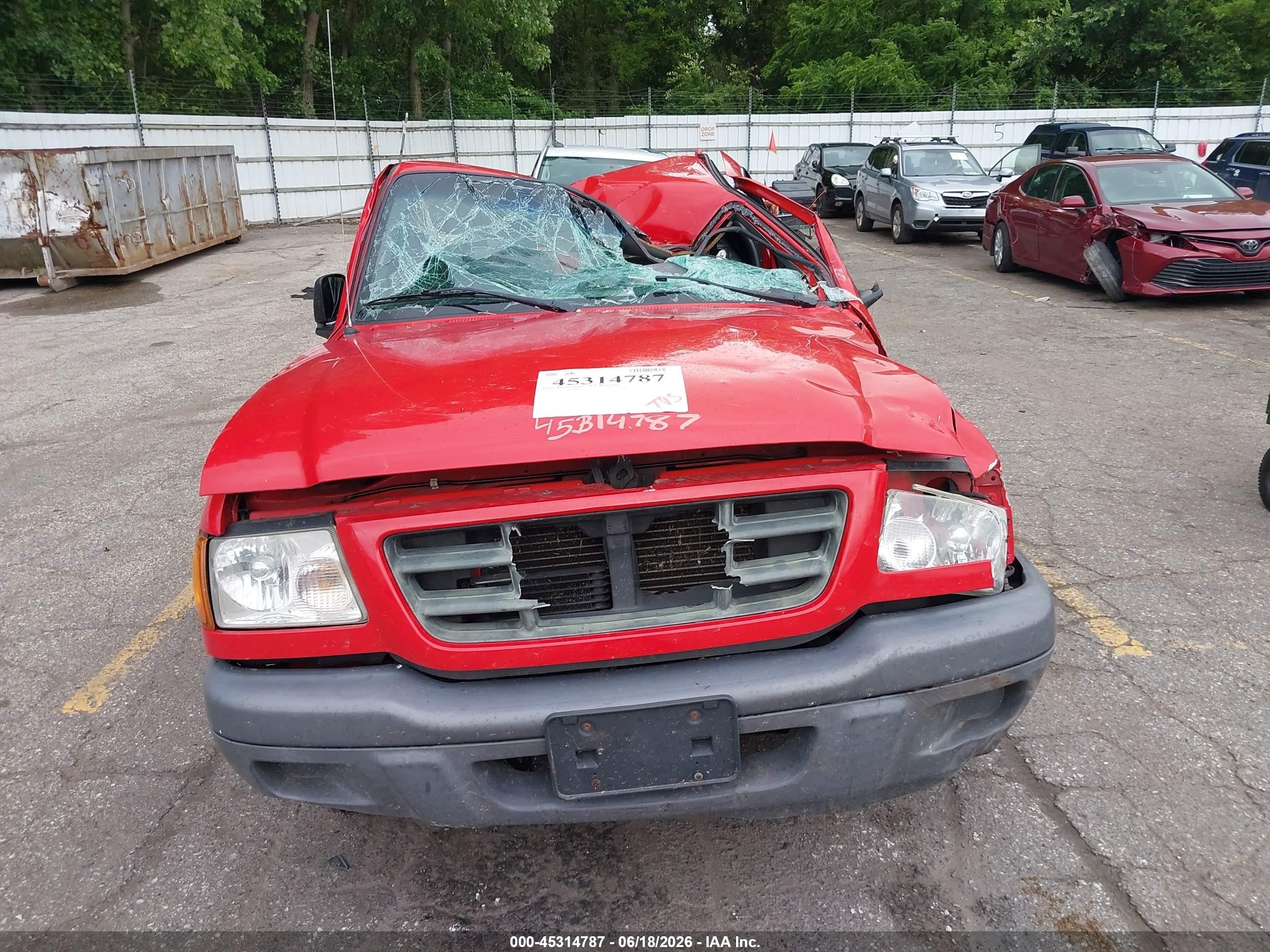 2003 Ford Ranger Edge/xl/xlt Red vin: 1FTYR10U43PB23331