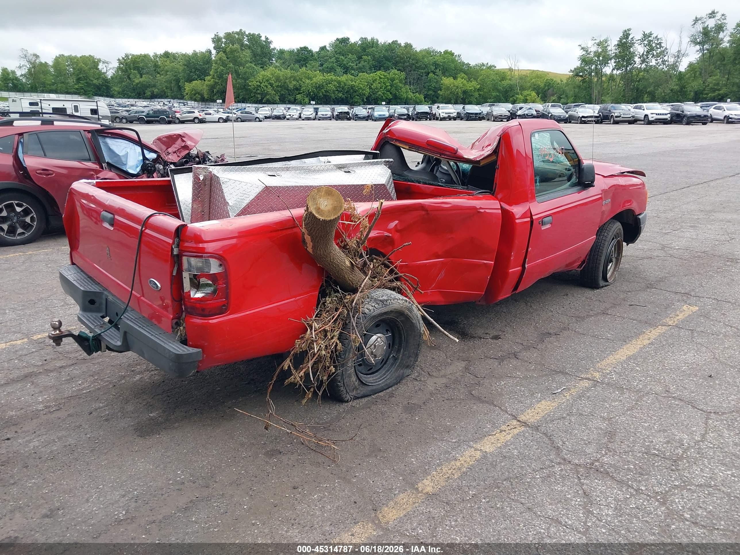 2003 Ford Ranger Edge/xl/xlt Red vin: 1FTYR10U43PB23331