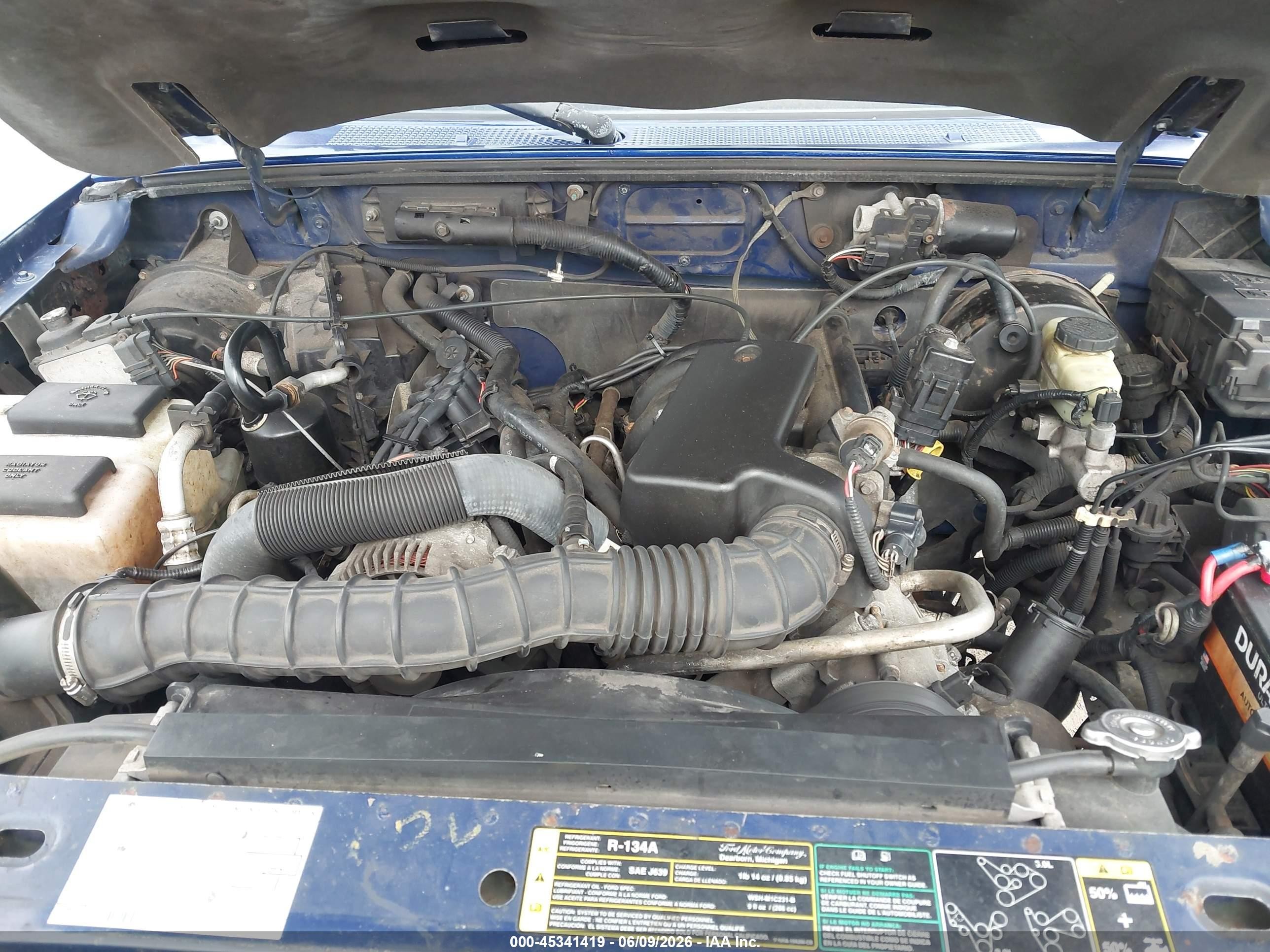 2004 Ford Ranger Edge/xl/xlt Blue vin: 1FTYR10U44PB09785