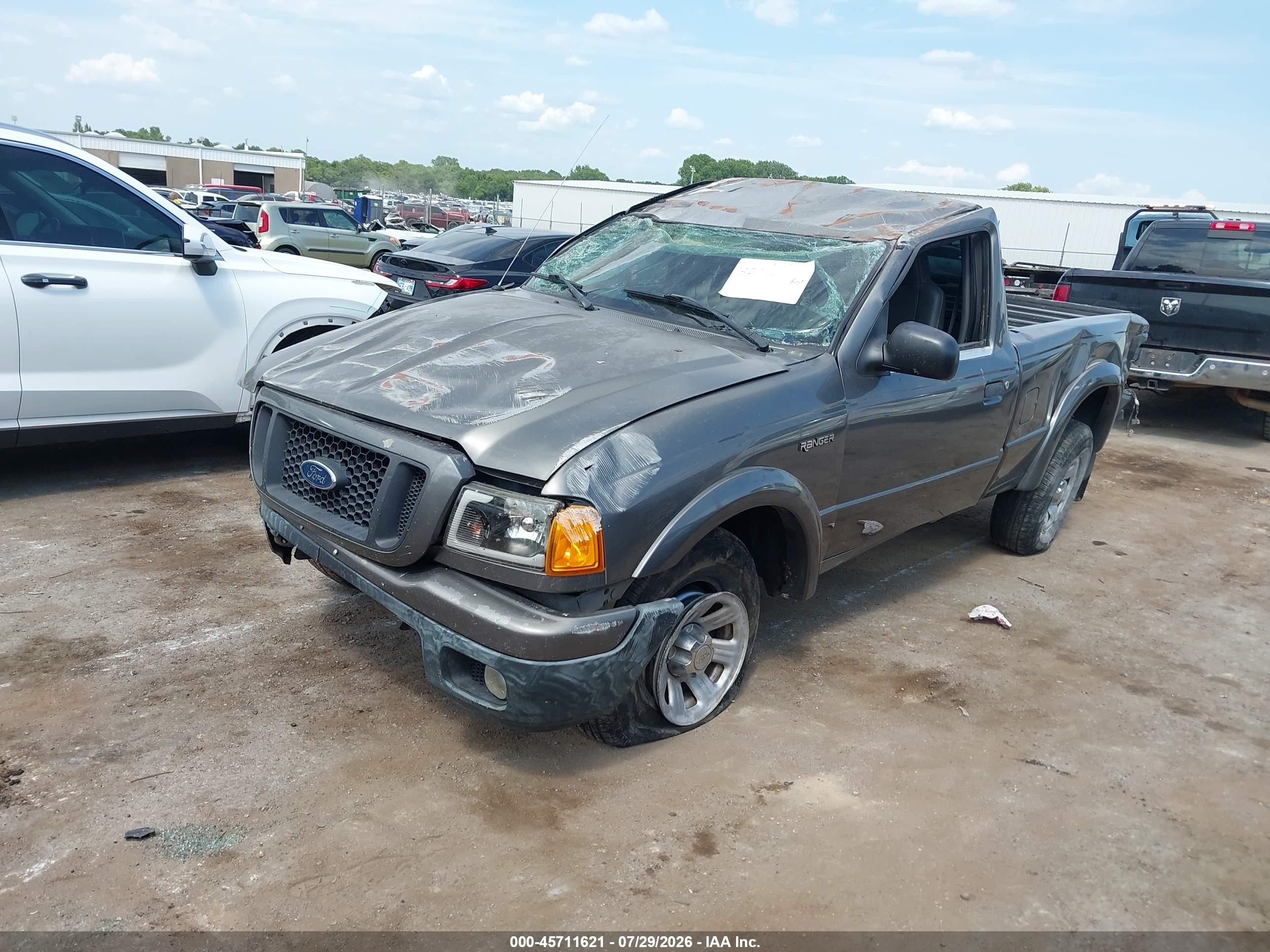 2004 Ford Ranger Edge/xl/xlt Gray vin: 1FTYR10U44PB47615
