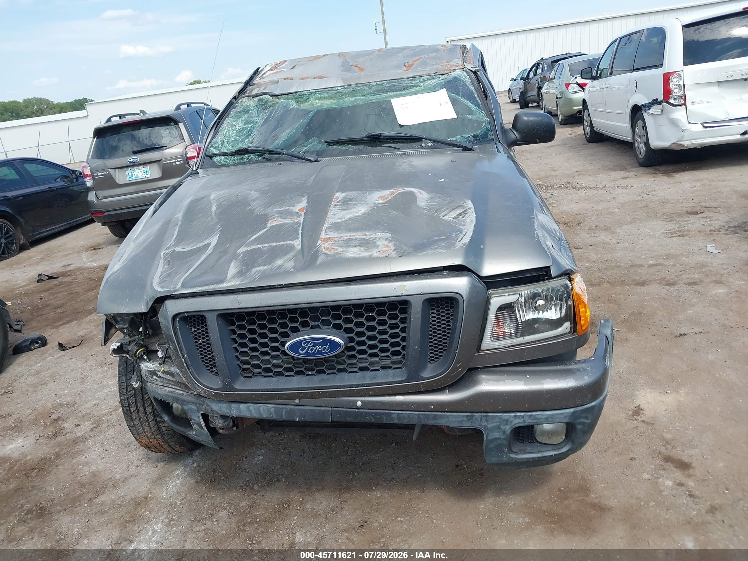 2004 Ford Ranger Edge/xl/xlt Gray vin: 1FTYR10U44PB47615