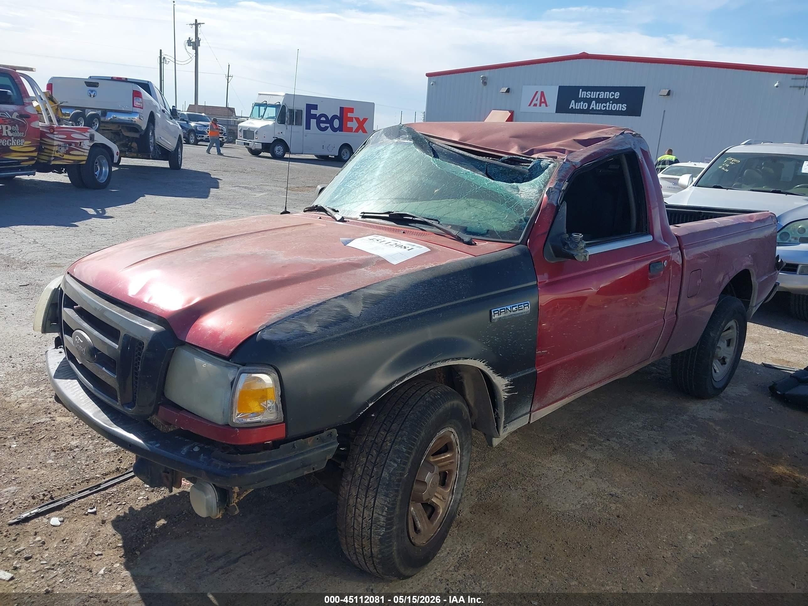 2006 Ford Ranger Sport/stx/xl/xlt Maroon vin: 1FTYR10U46PA51129