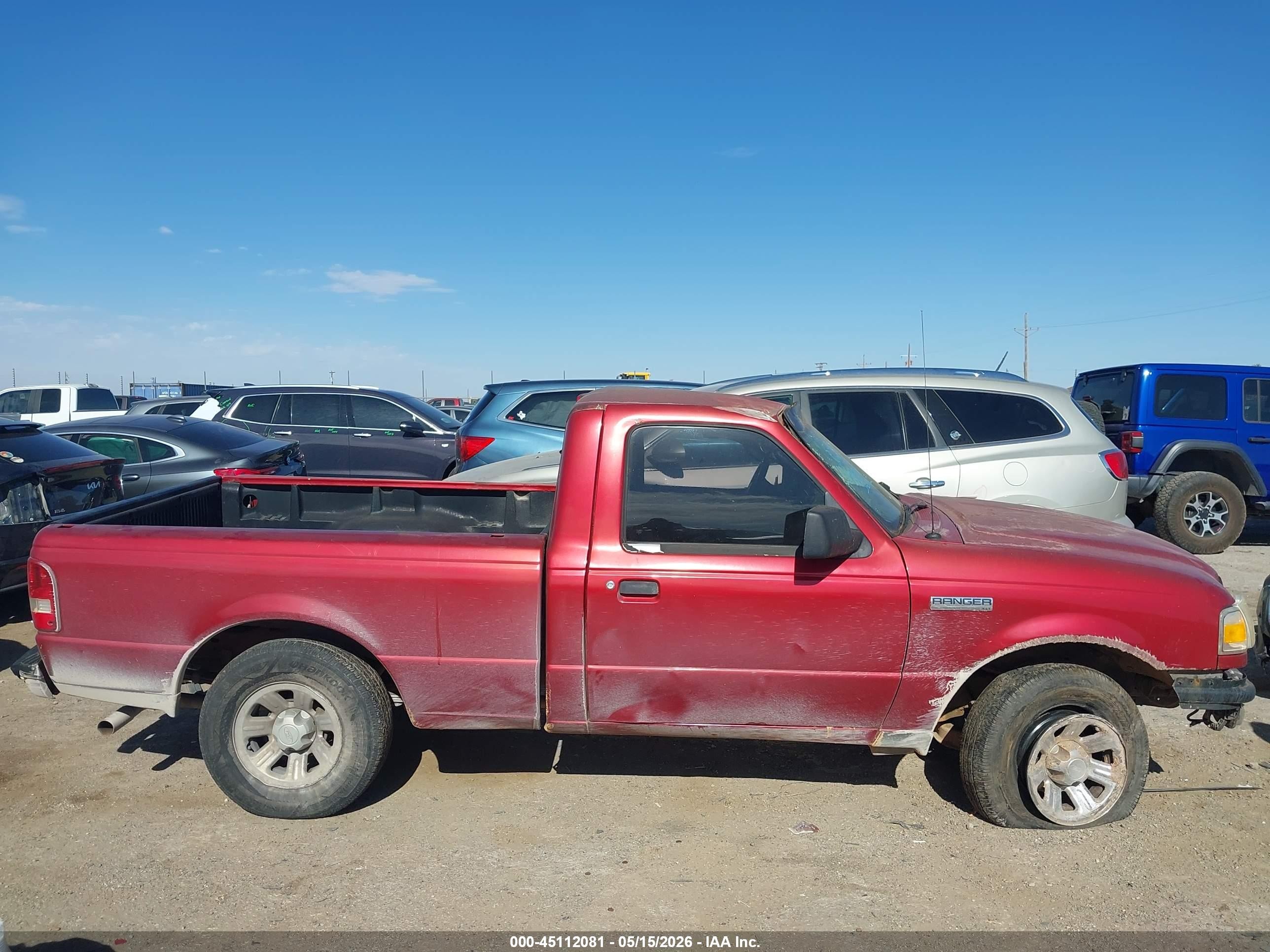 2006 Ford Ranger Sport/stx/xl/xlt Maroon vin: 1FTYR10U46PA51129