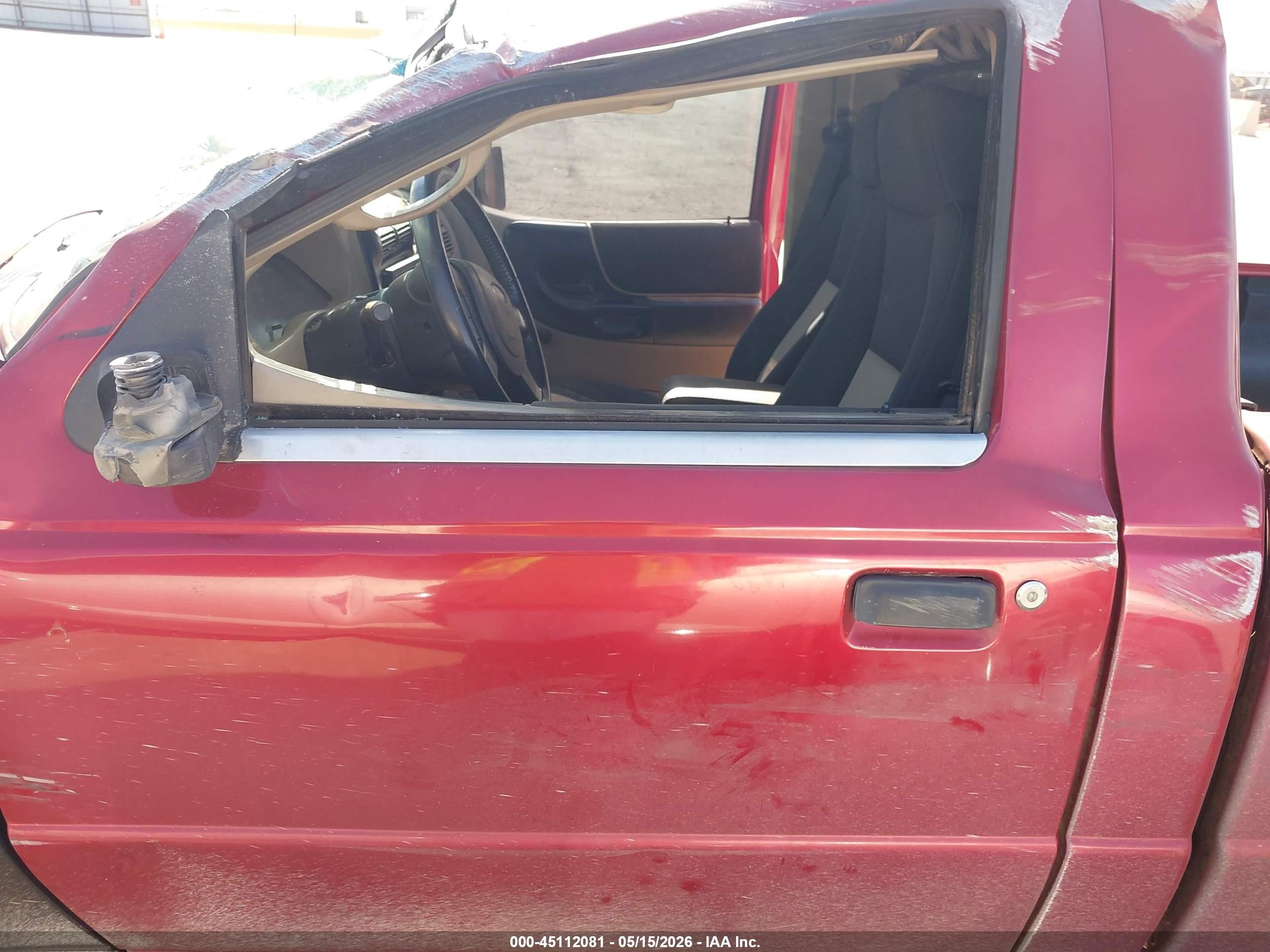 2006 Ford Ranger Sport/stx/xl/xlt Maroon vin: 1FTYR10U46PA51129