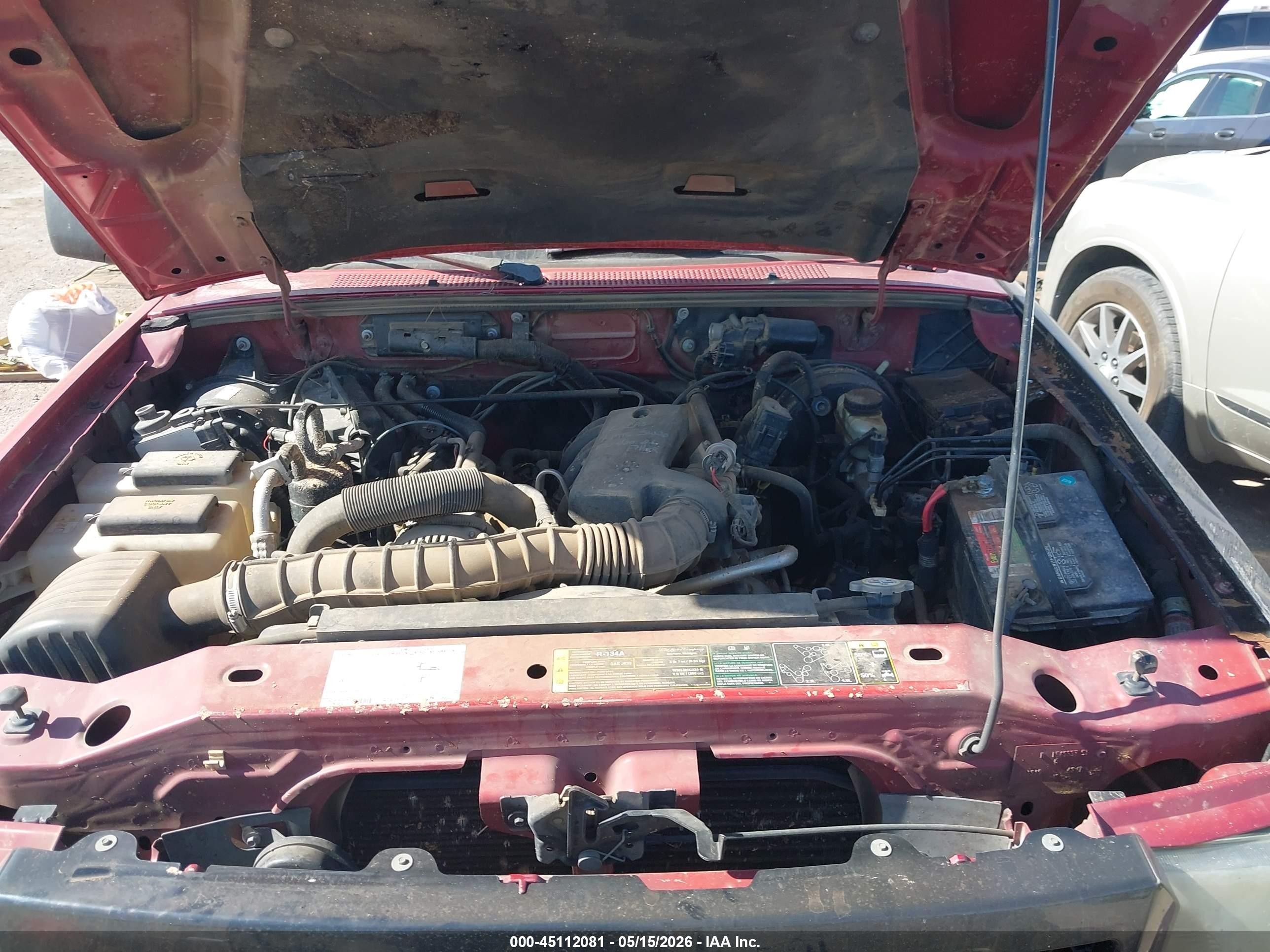 2006 Ford Ranger Sport/stx/xl/xlt Maroon vin: 1FTYR10U46PA51129