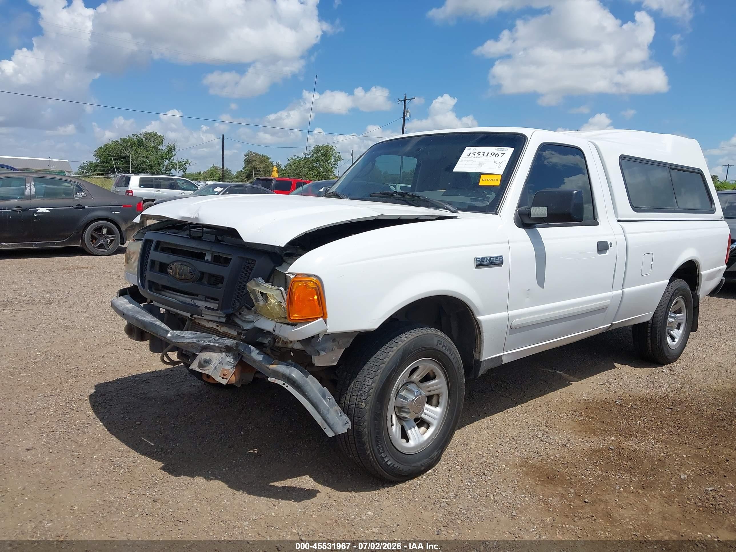 2007 Ford Ranger Sport/stx/xl/xlt White vin: 1FTYR10U47PA64867