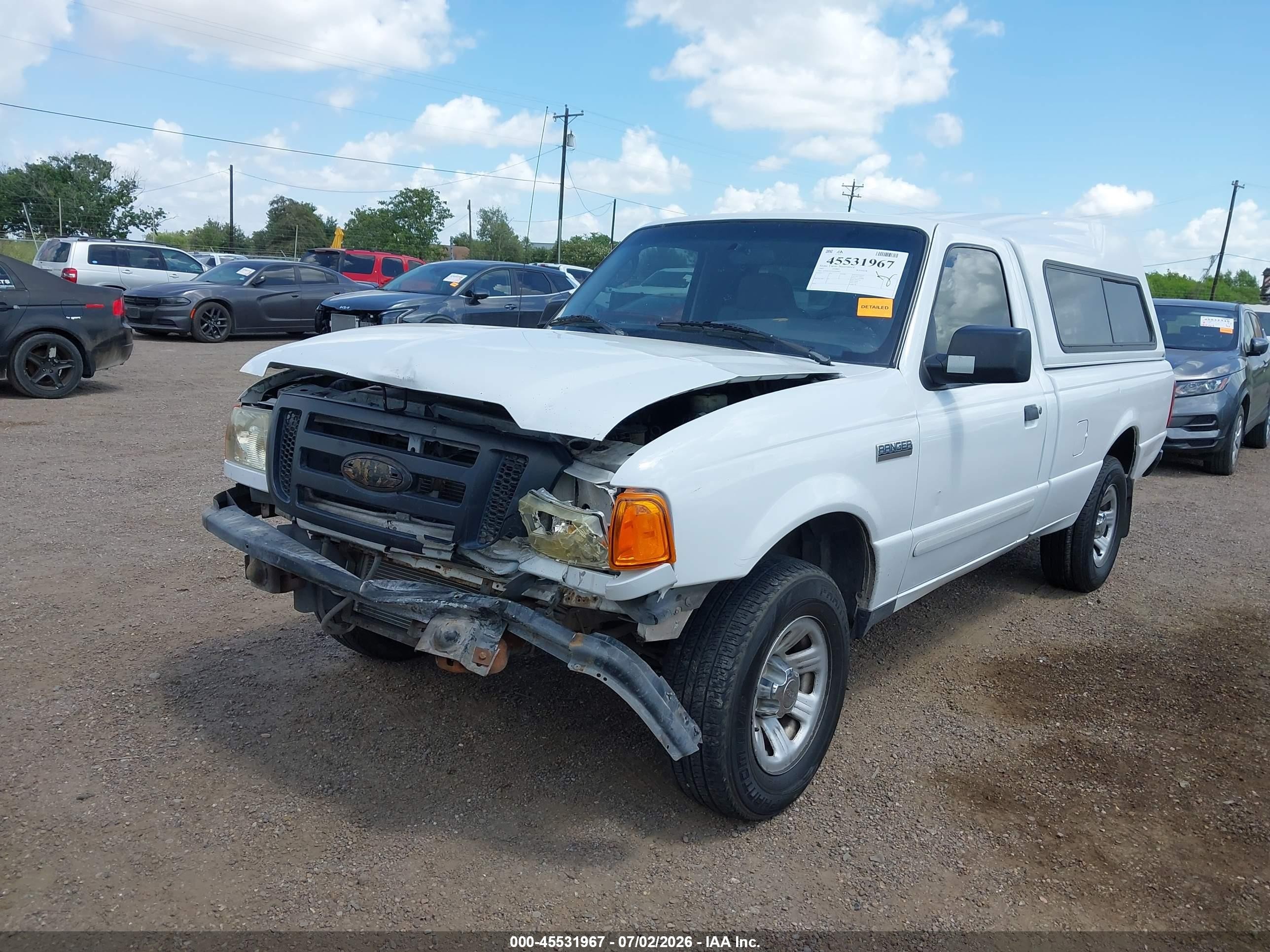 2007 Ford Ranger Sport/stx/xl/xlt White vin: 1FTYR10U47PA64867