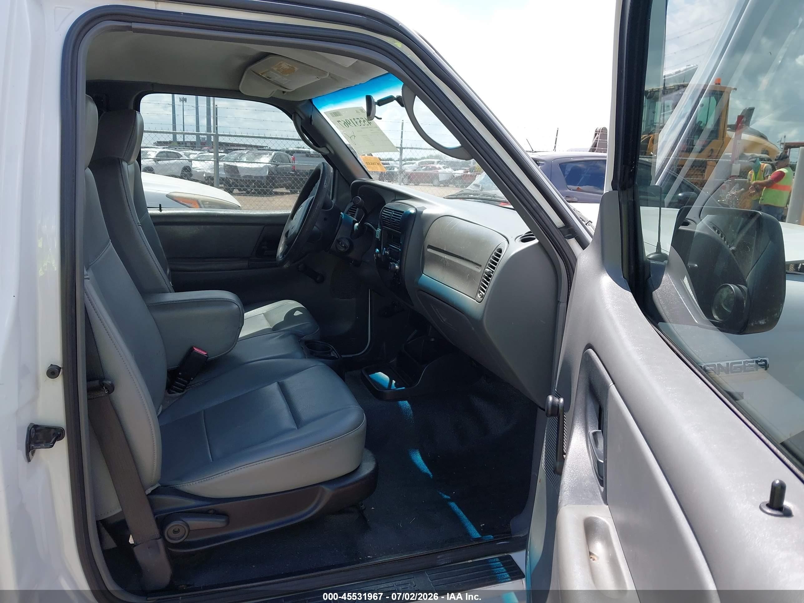 2007 Ford Ranger Sport/stx/xl/xlt White vin: 1FTYR10U47PA64867