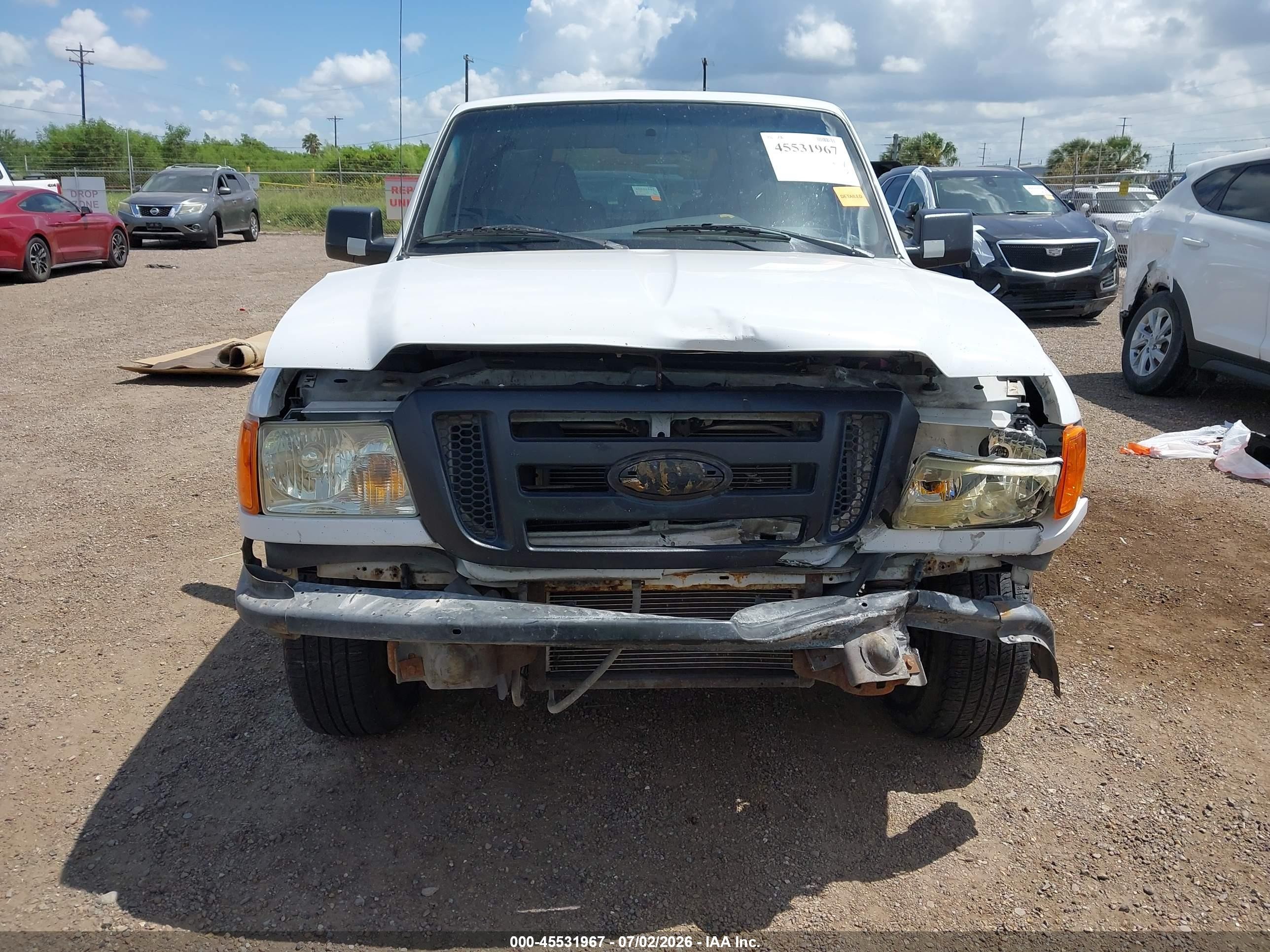 2007 Ford Ranger Sport/stx/xl/xlt White vin: 1FTYR10U47PA64867