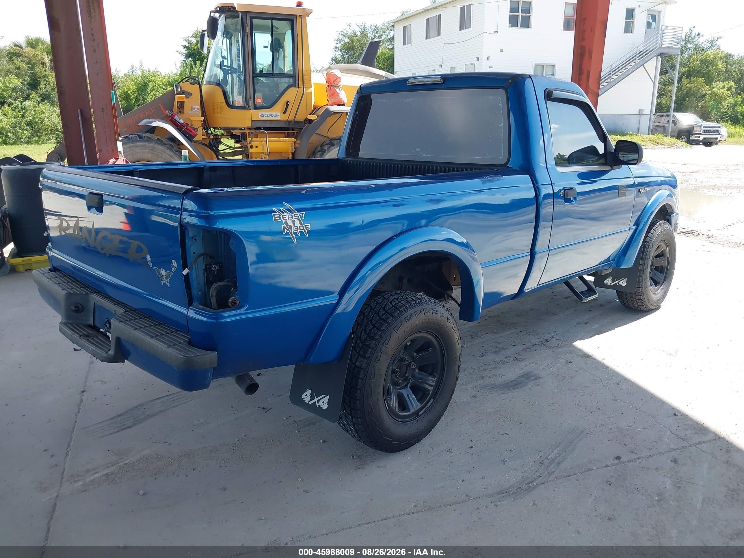 2001 Ford Ranger Edge/xl/xlt Blue vin: 1FTYR10U51TA19547
