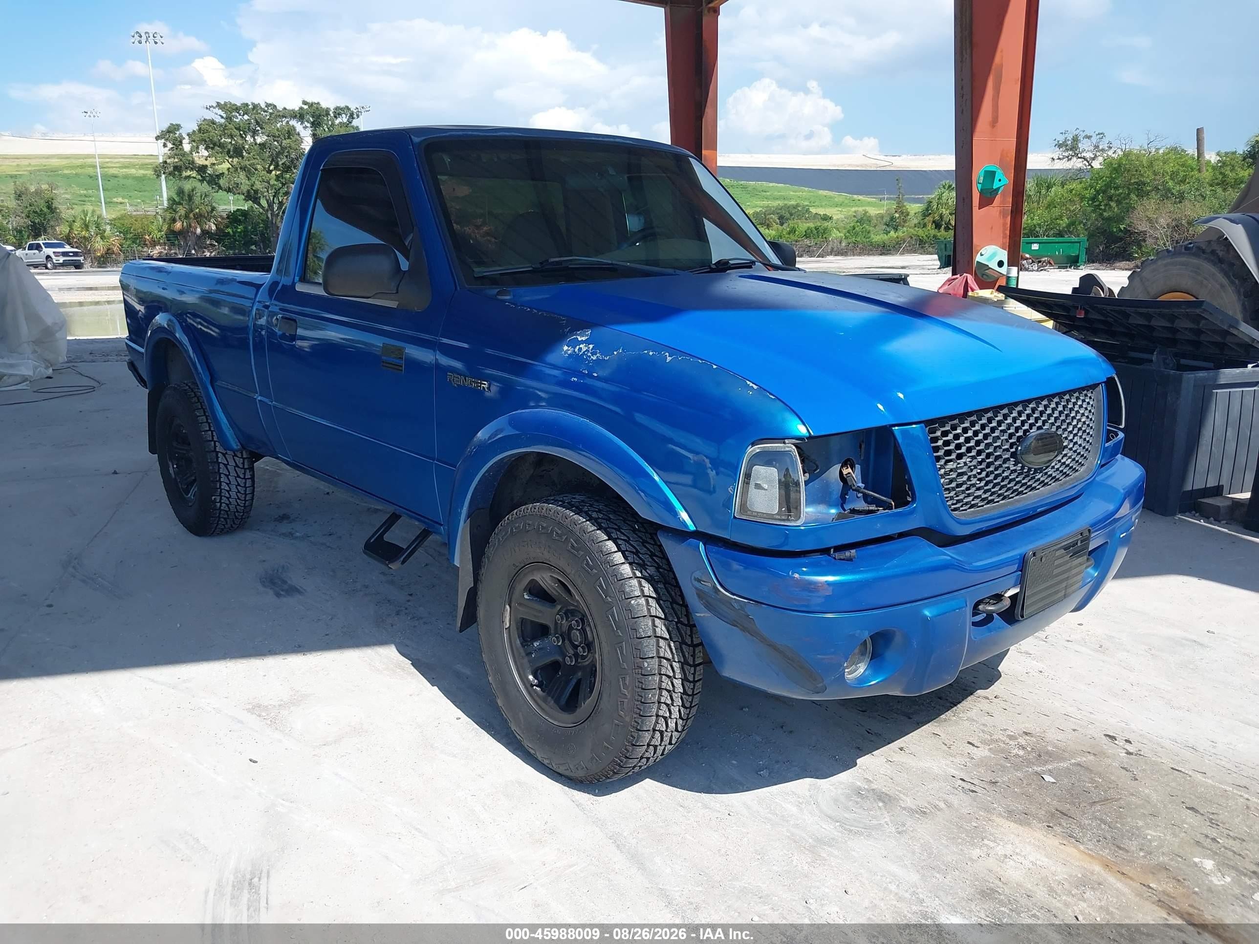 2001 Ford Ranger Edge/xl/xlt Blue vin: 1FTYR10U51TA19547