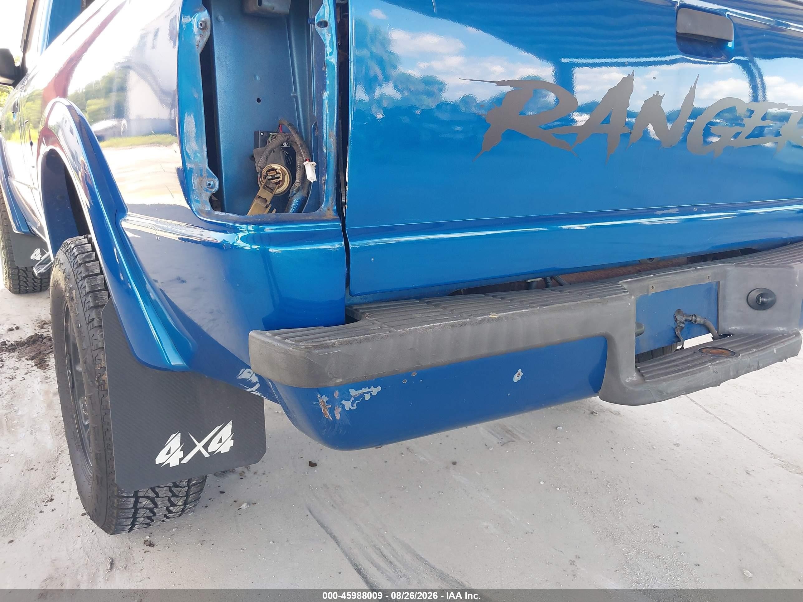 2001 Ford Ranger Edge/xl/xlt Blue vin: 1FTYR10U51TA19547