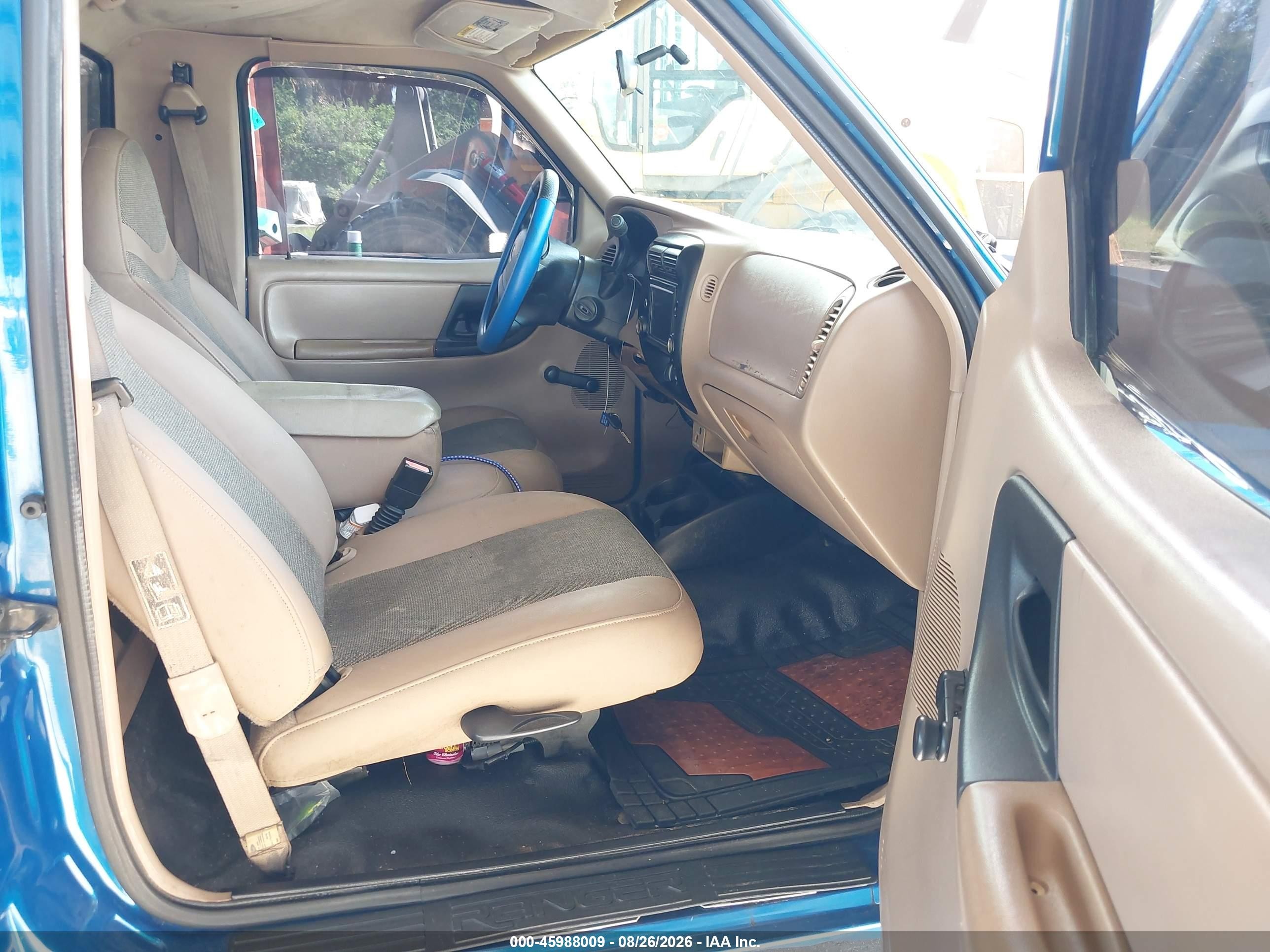 2001 Ford Ranger Edge/xl/xlt Blue vin: 1FTYR10U51TA19547