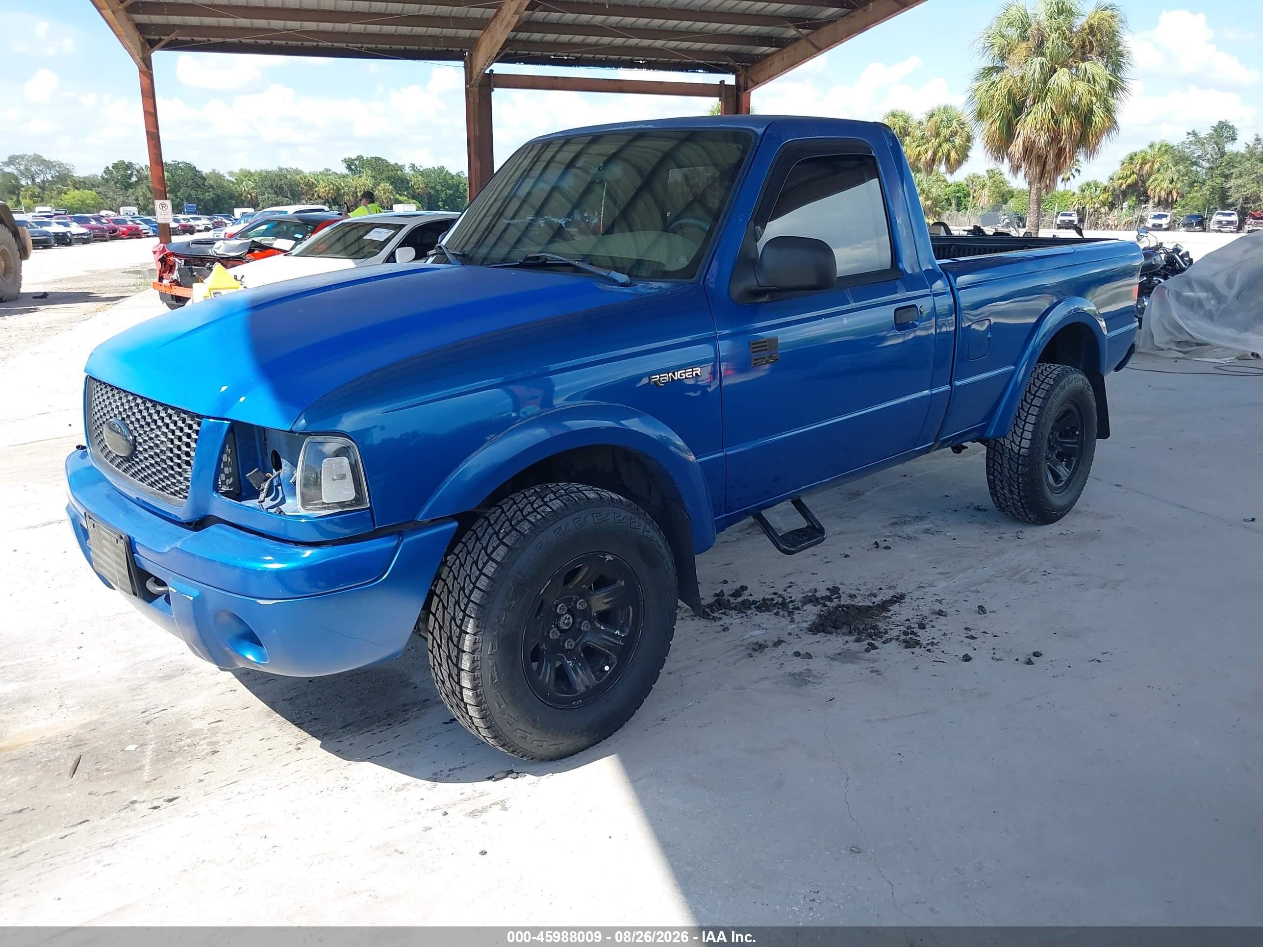 2001 Ford Ranger Edge/xl/xlt Blue vin: 1FTYR10U51TA19547