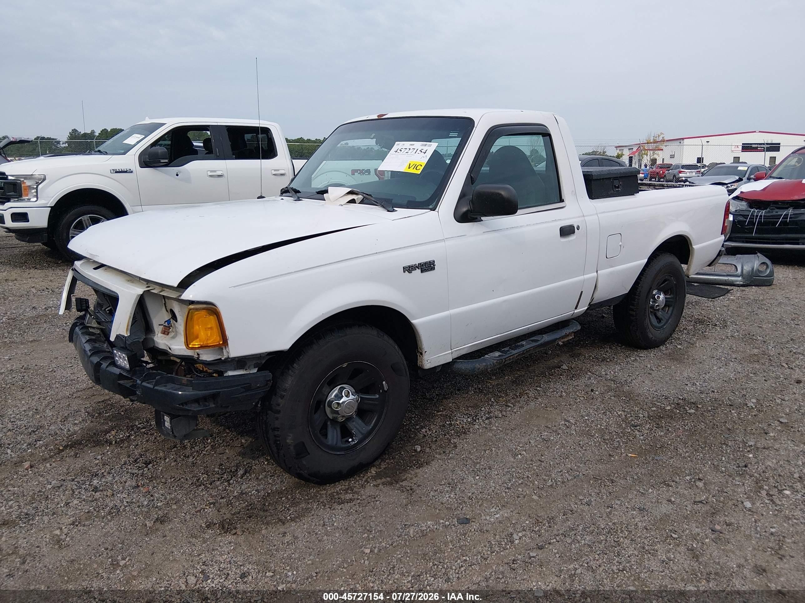 2001 Ford Ranger Edge/xl/xlt White vin: 1FTYR10U51TA64617