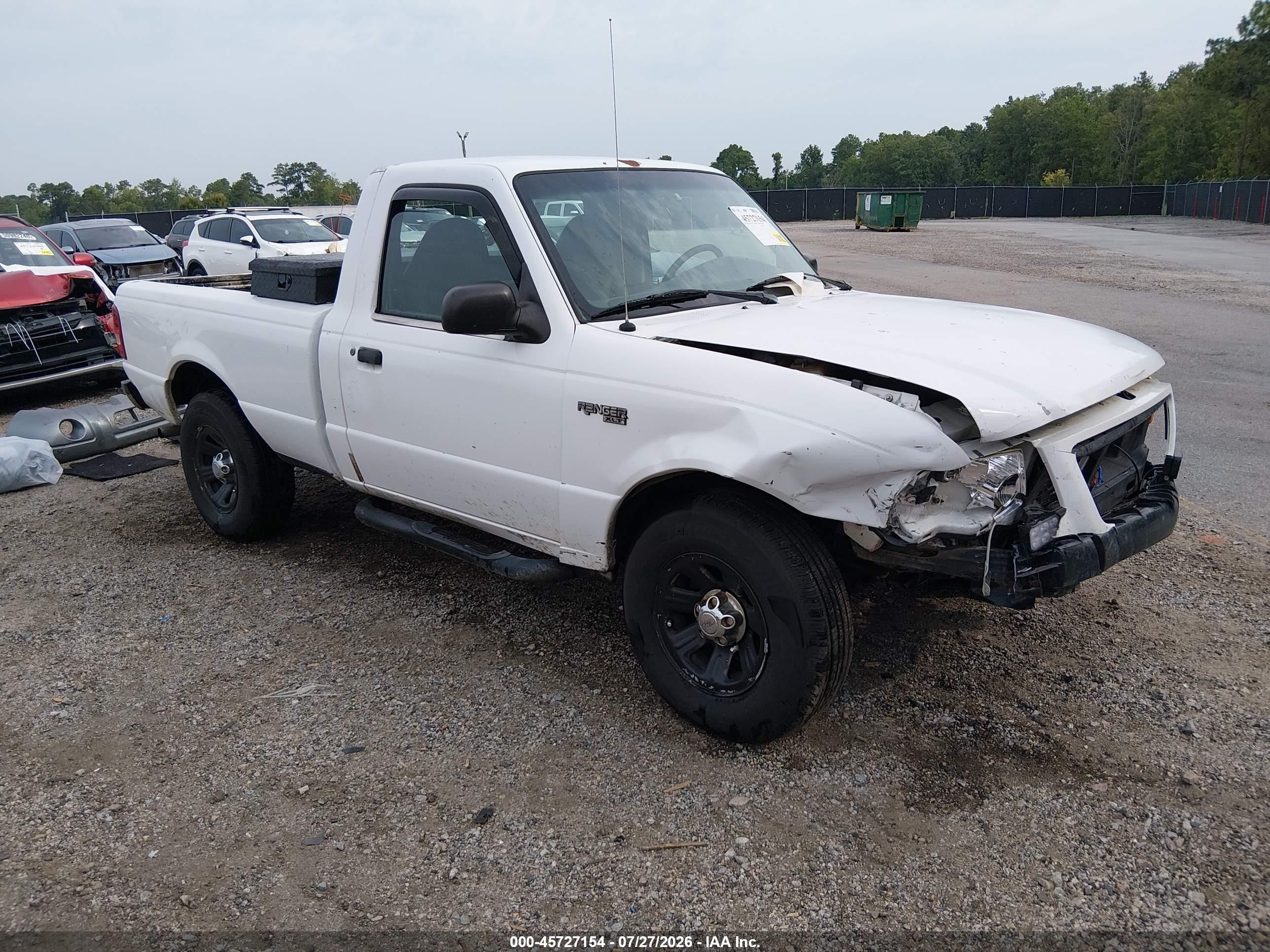 2001 Ford Ranger Edge/xl/xlt White vin: 1FTYR10U51TA64617