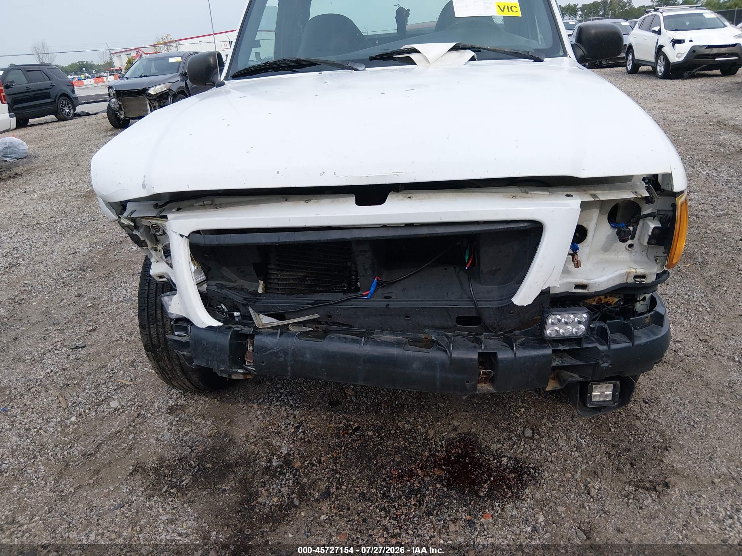 2001 Ford Ranger Edge/xl/xlt White vin: 1FTYR10U51TA64617