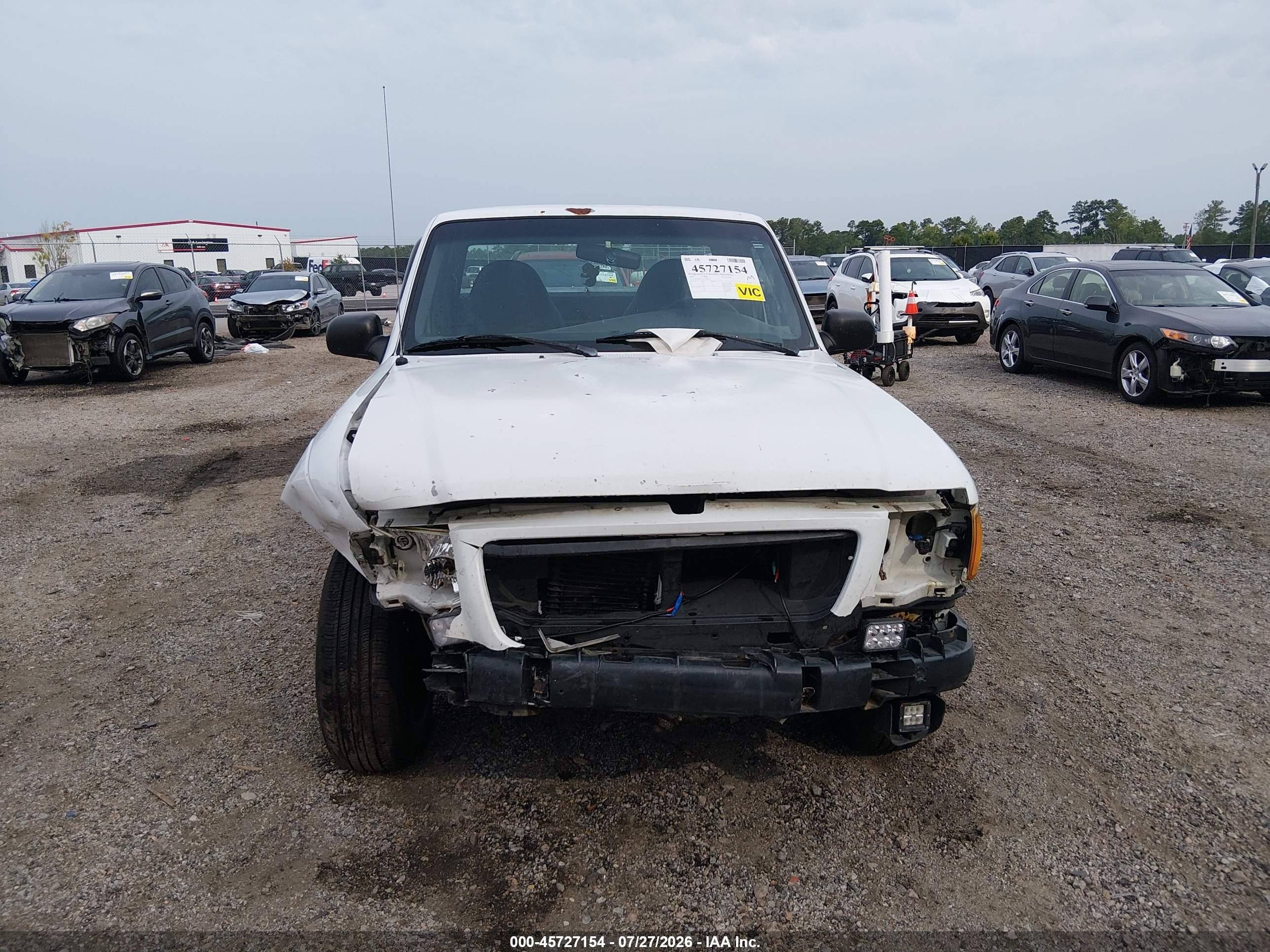 2001 Ford Ranger Edge/xl/xlt White vin: 1FTYR10U51TA64617