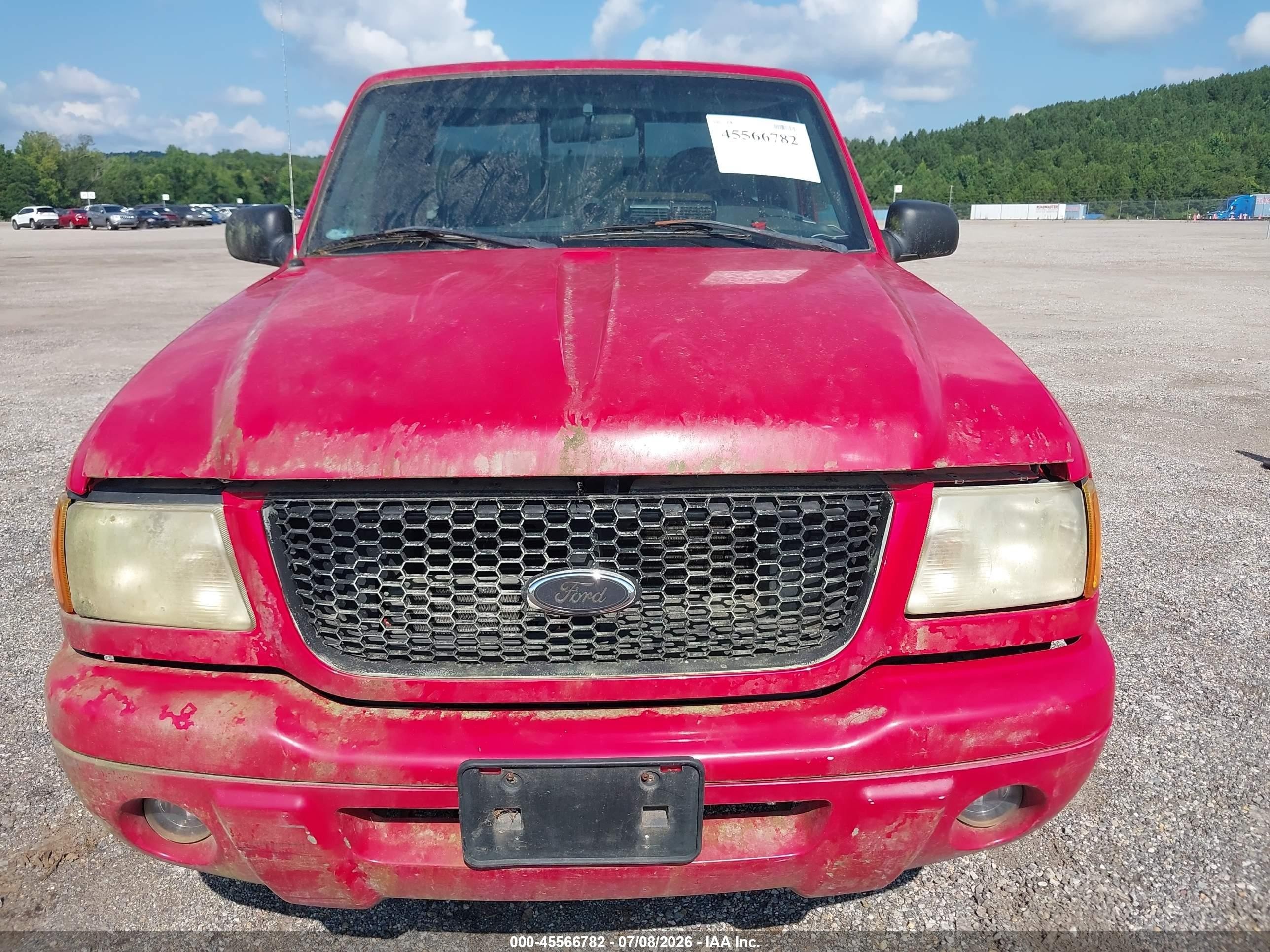2002 Ford Ranger Edge/xl/xlt Red vin: 1FTYR10U52TA28640