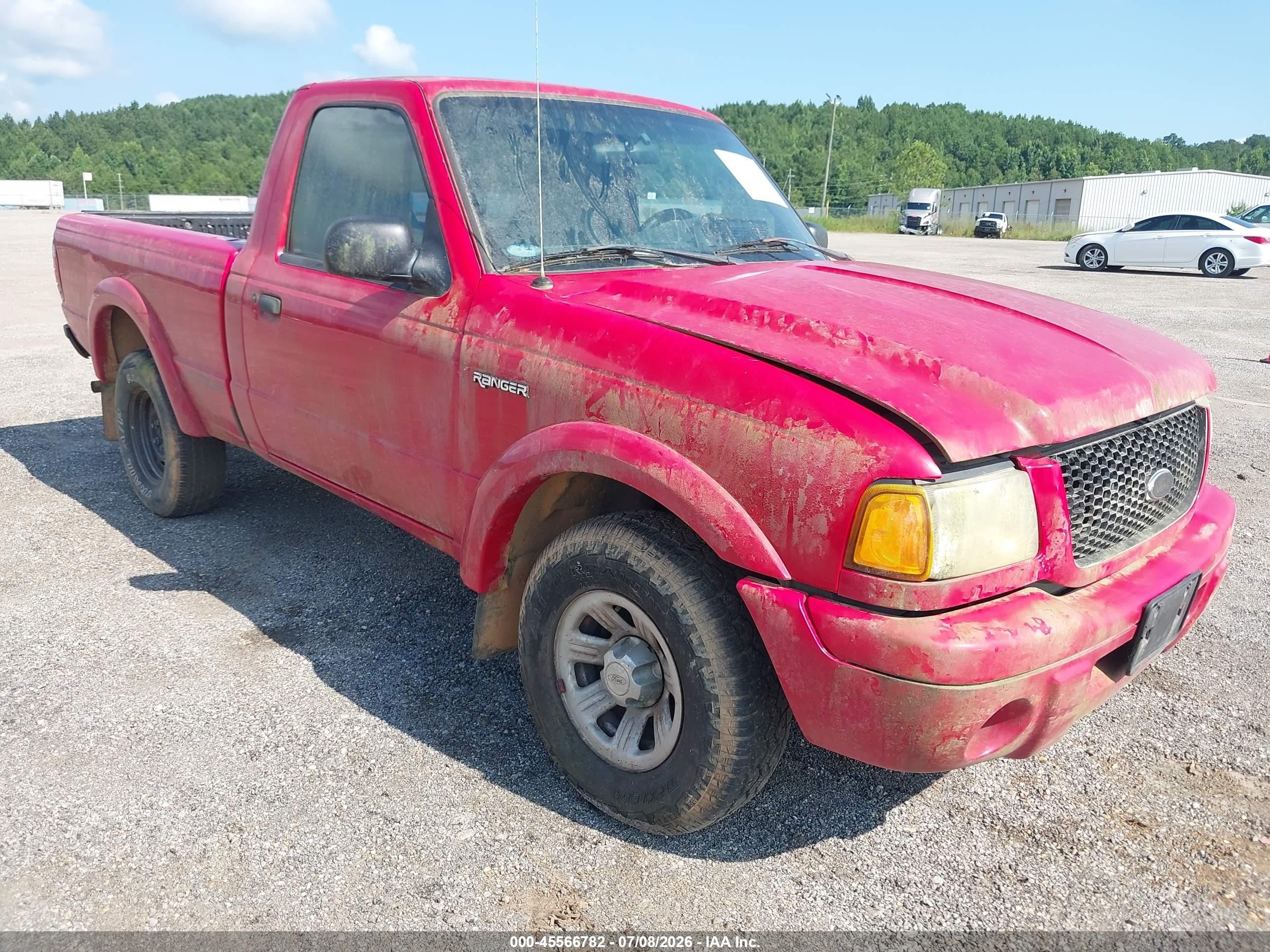 2002 Ford Ranger Edge/xl/xlt Красный vin: 1FTYR10U52TA28640