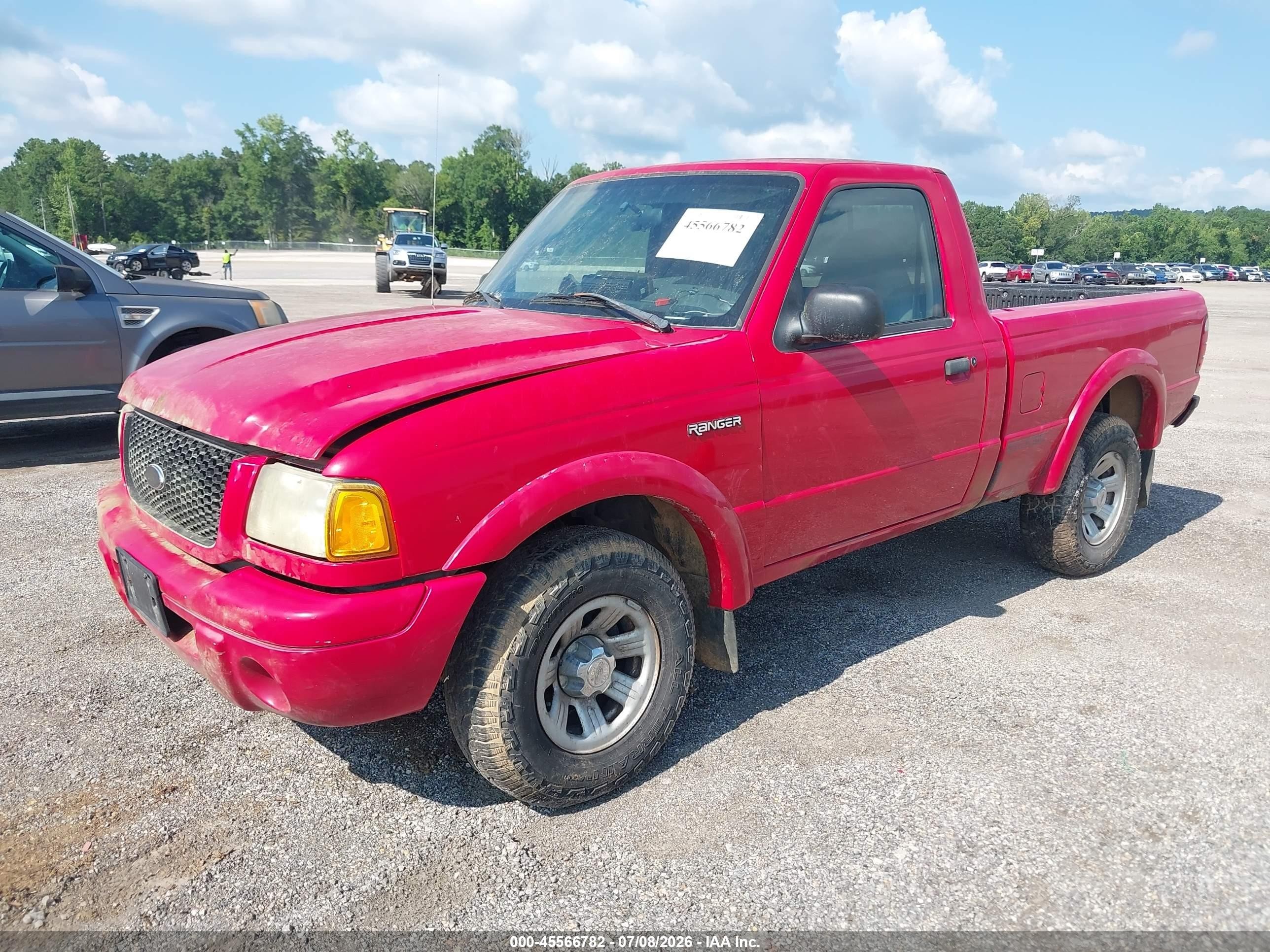 2002 Ford Ranger Edge/xl/xlt Red vin: 1FTYR10U52TA28640