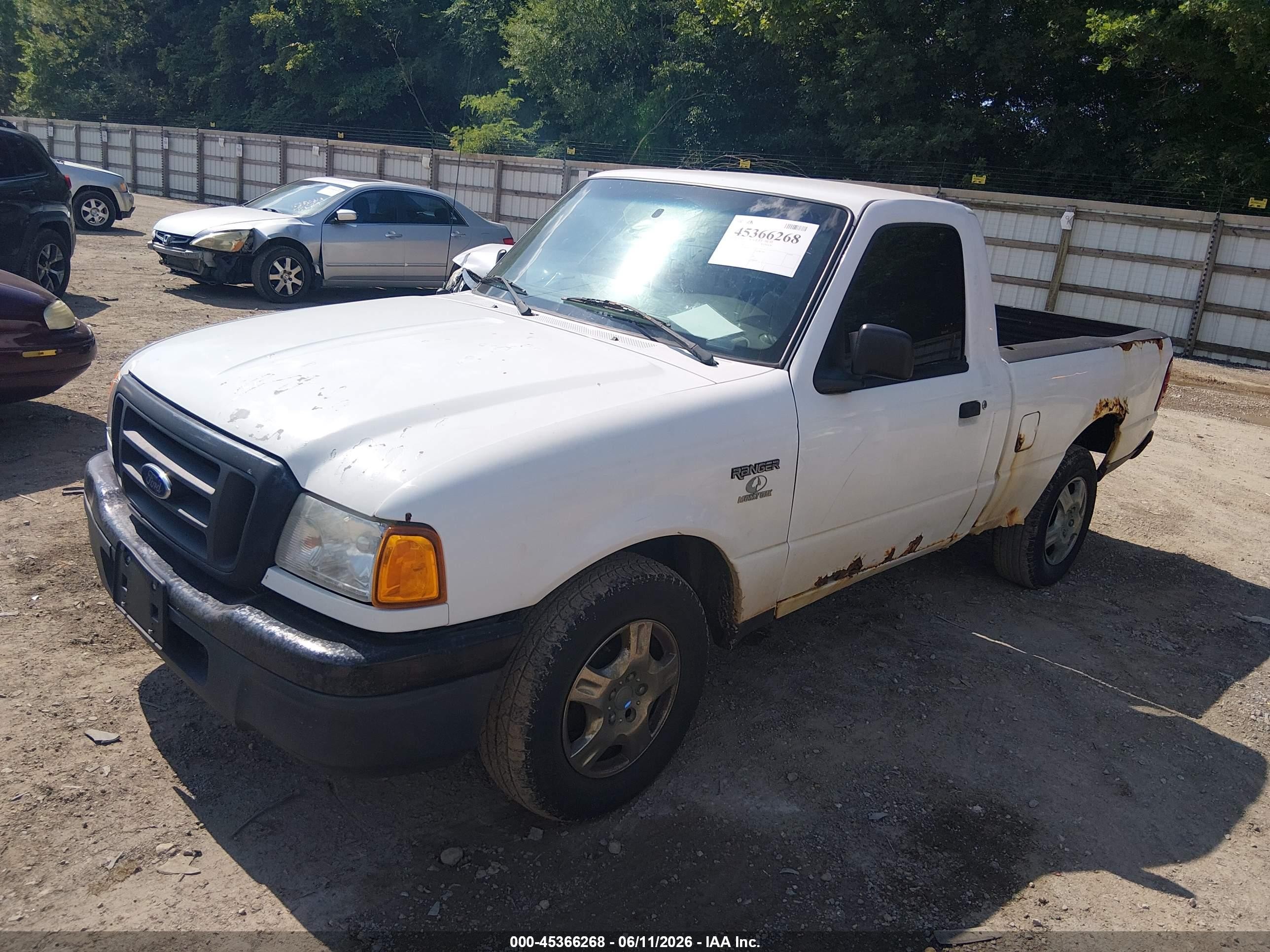 2005 Ford Ranger Edge/stx/xl/xls/xlt Белый vin: 1FTYR10U55PB04984