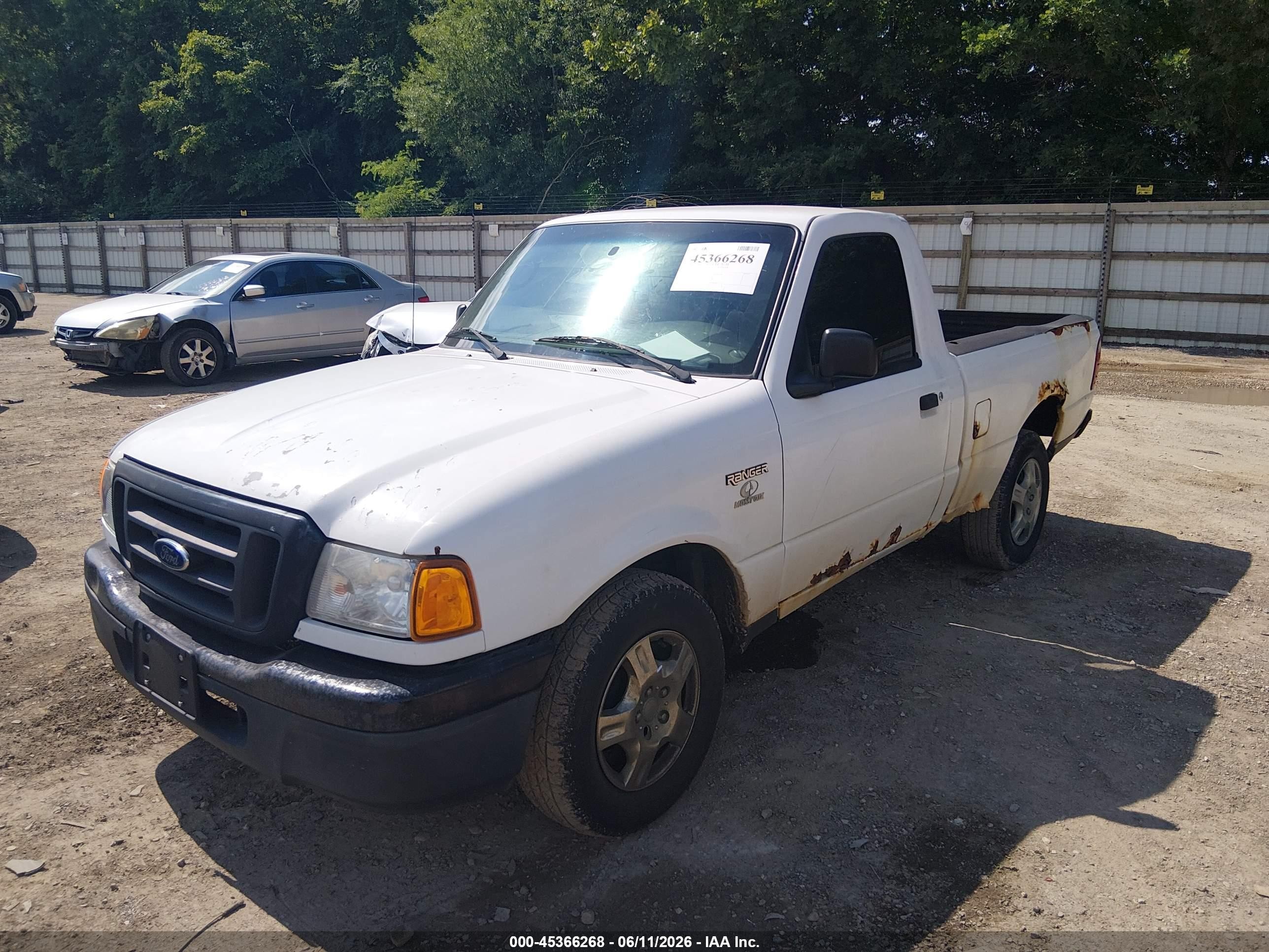 2005 Ford Ranger Edge/stx/xl/xls/xlt Белый vin: 1FTYR10U55PB04984