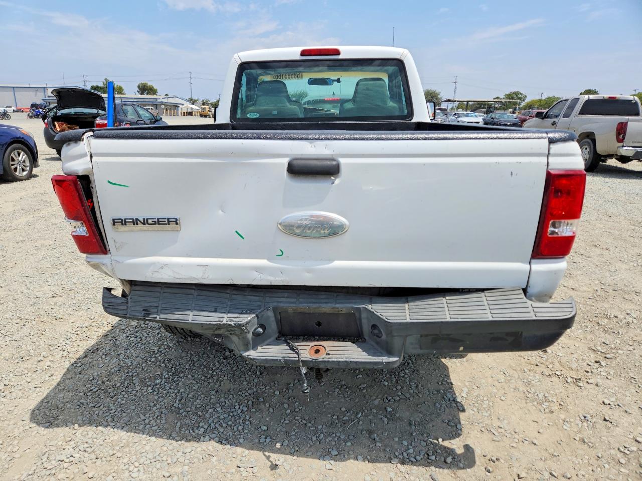 2007 Ford Ranger White vin: 1FTYR10U57PA80494