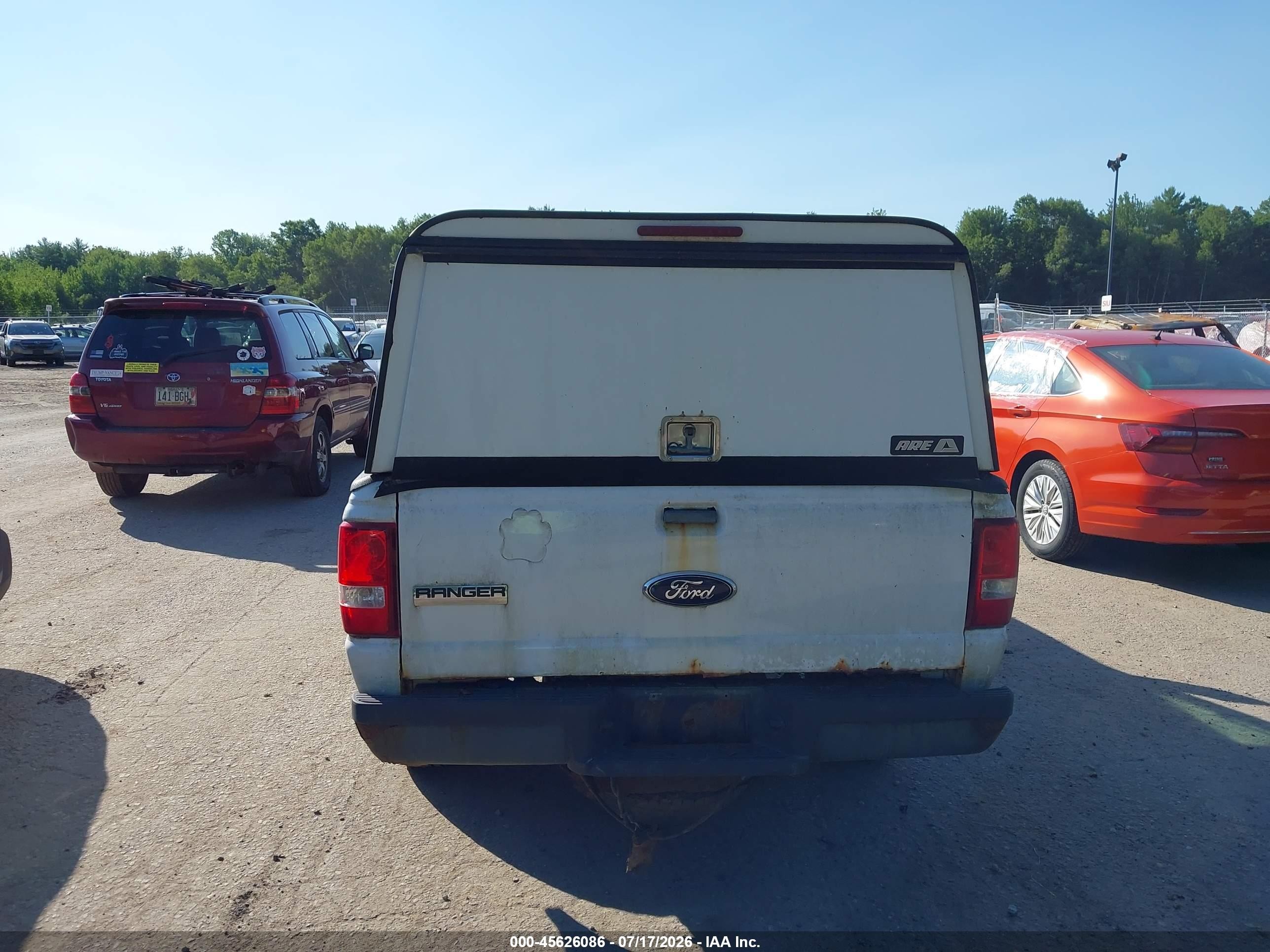 2008 Ford Ranger Xl White vin: 1FTYR10U58PA93392
