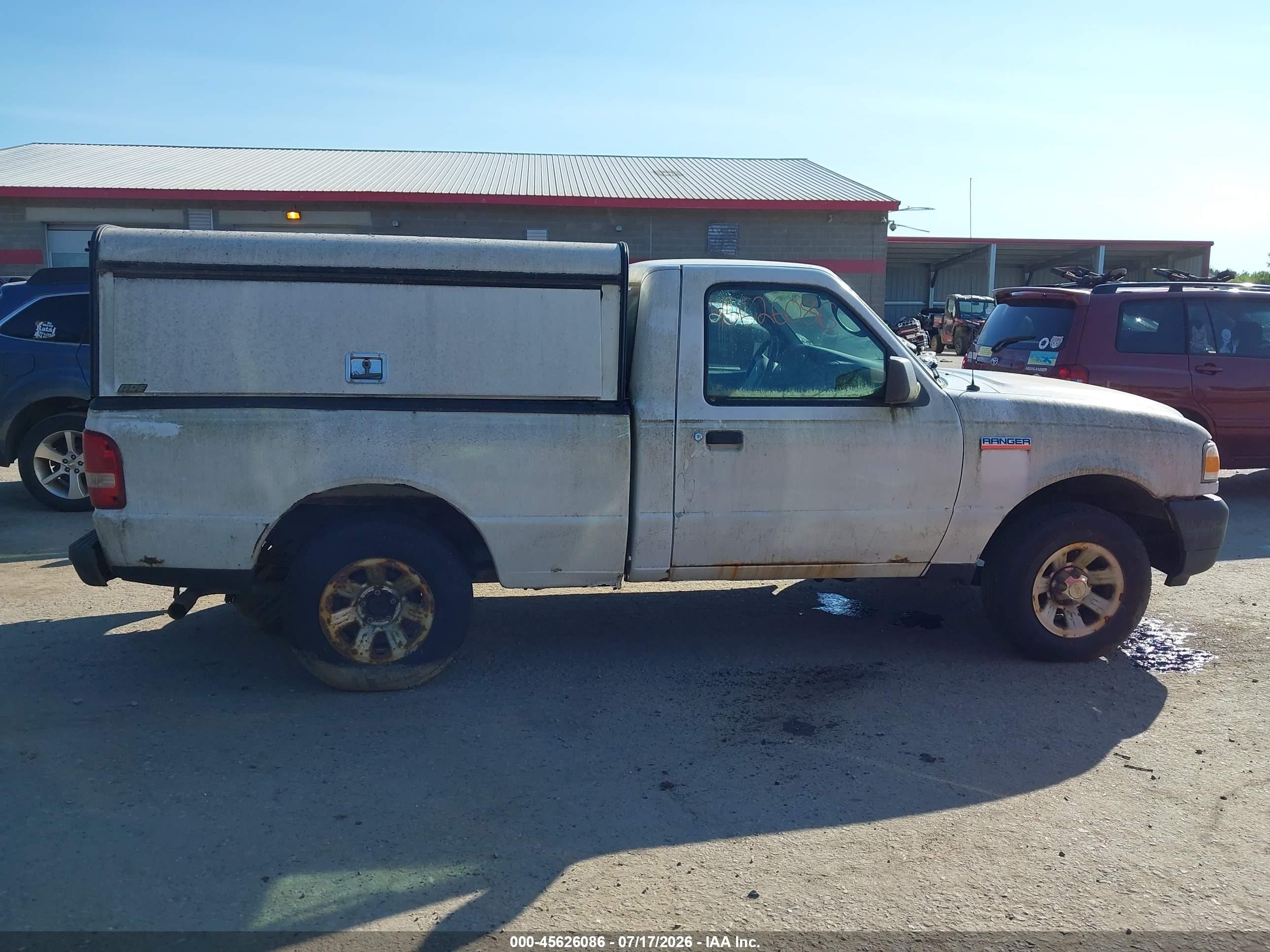 2008 Ford Ranger Xl White vin: 1FTYR10U58PA93392