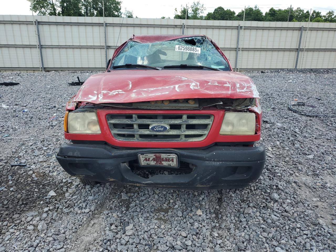 2002 Ford Ranger Red vin: 1FTYR10U62PA90847