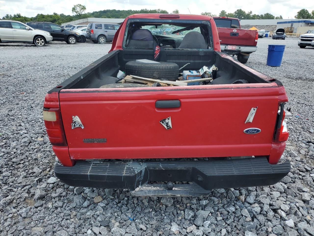 2002 Ford Ranger Red vin: 1FTYR10U62PA90847