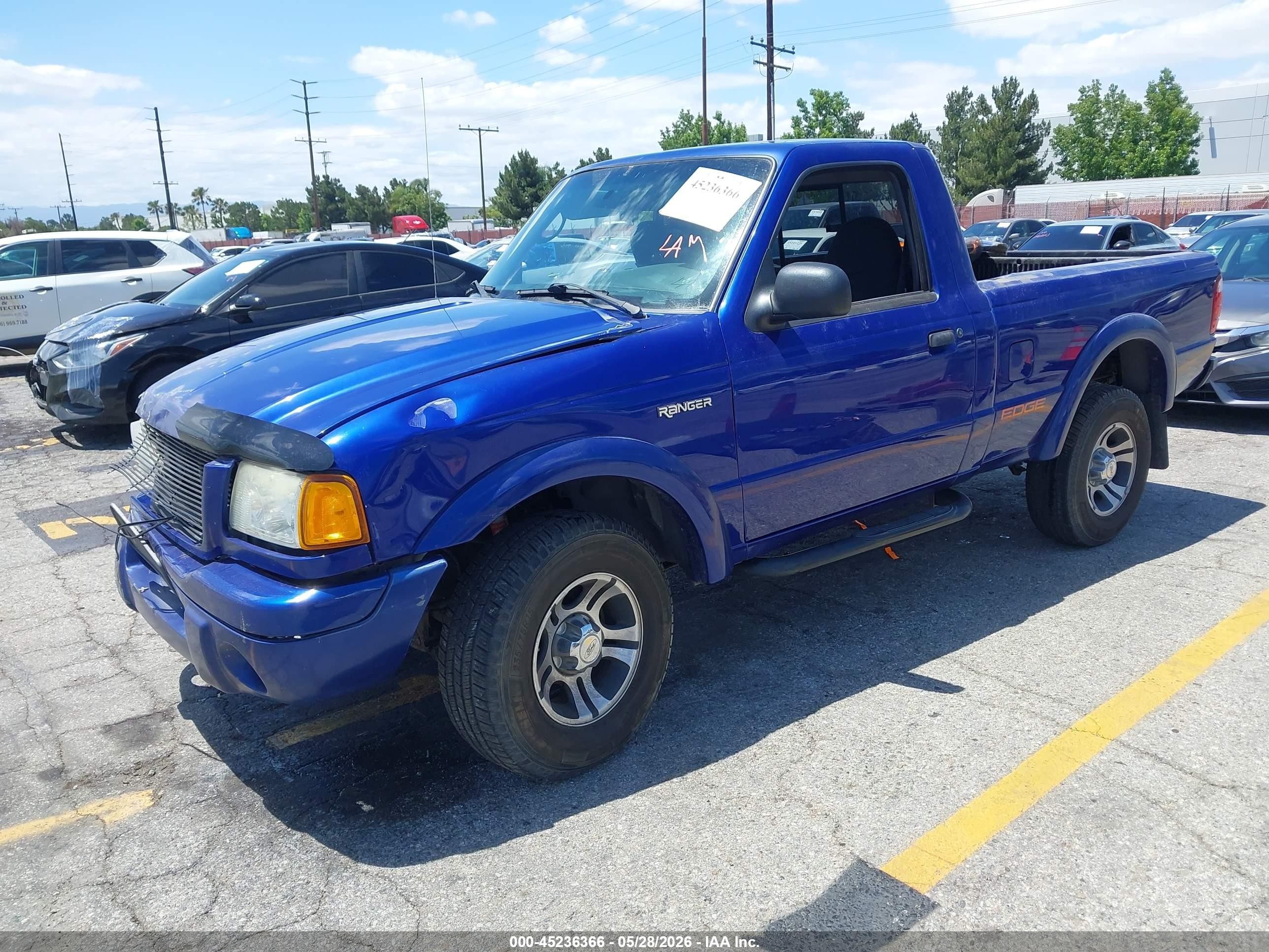 2003 Ford Ranger Edge/xl/xlt Blue vin: 1FTYR10U63PB02027