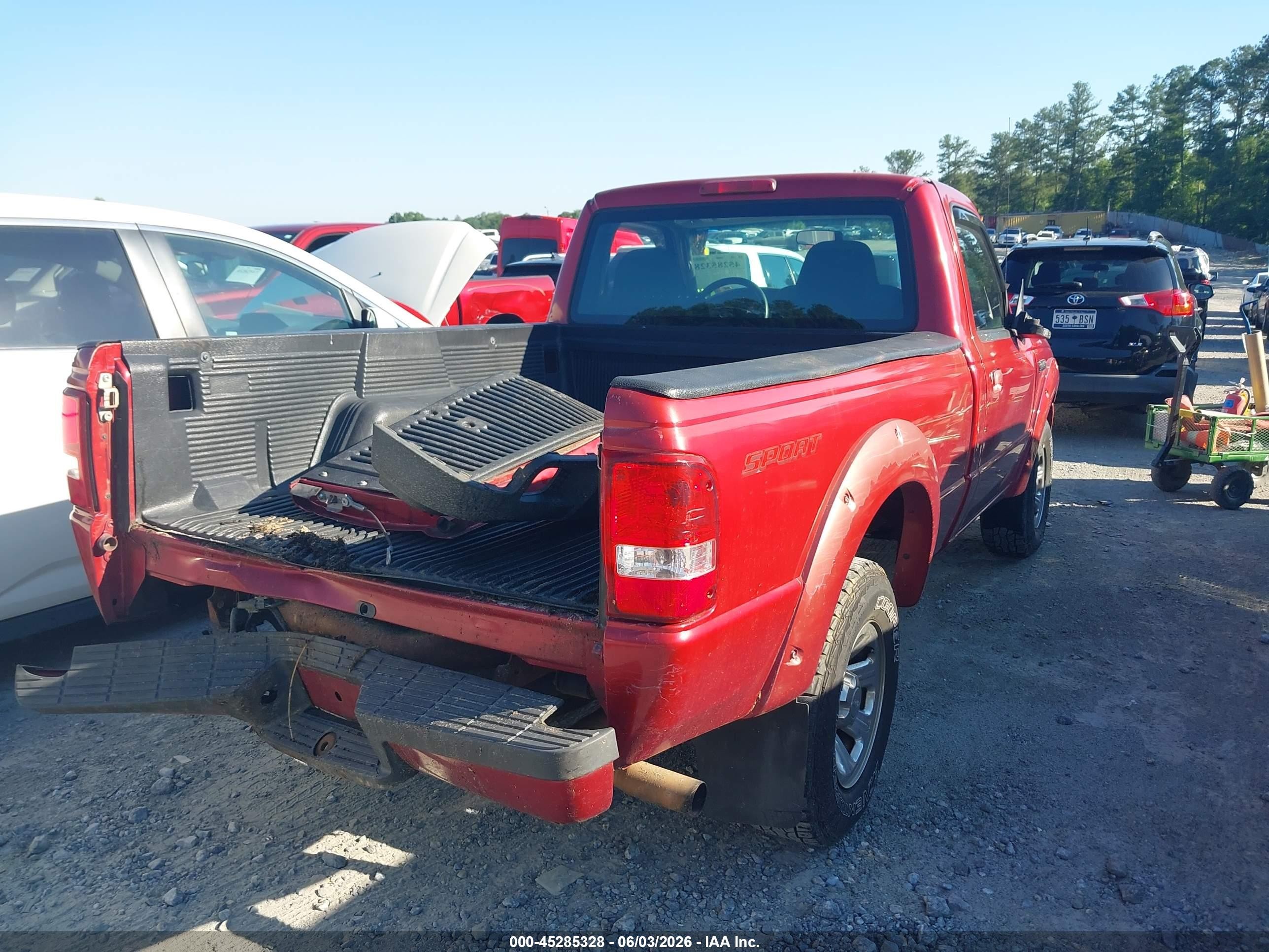 2007 Ford Ranger Sport/stx/xl/xlt Red vin: 1FTYR10U67PA27450
