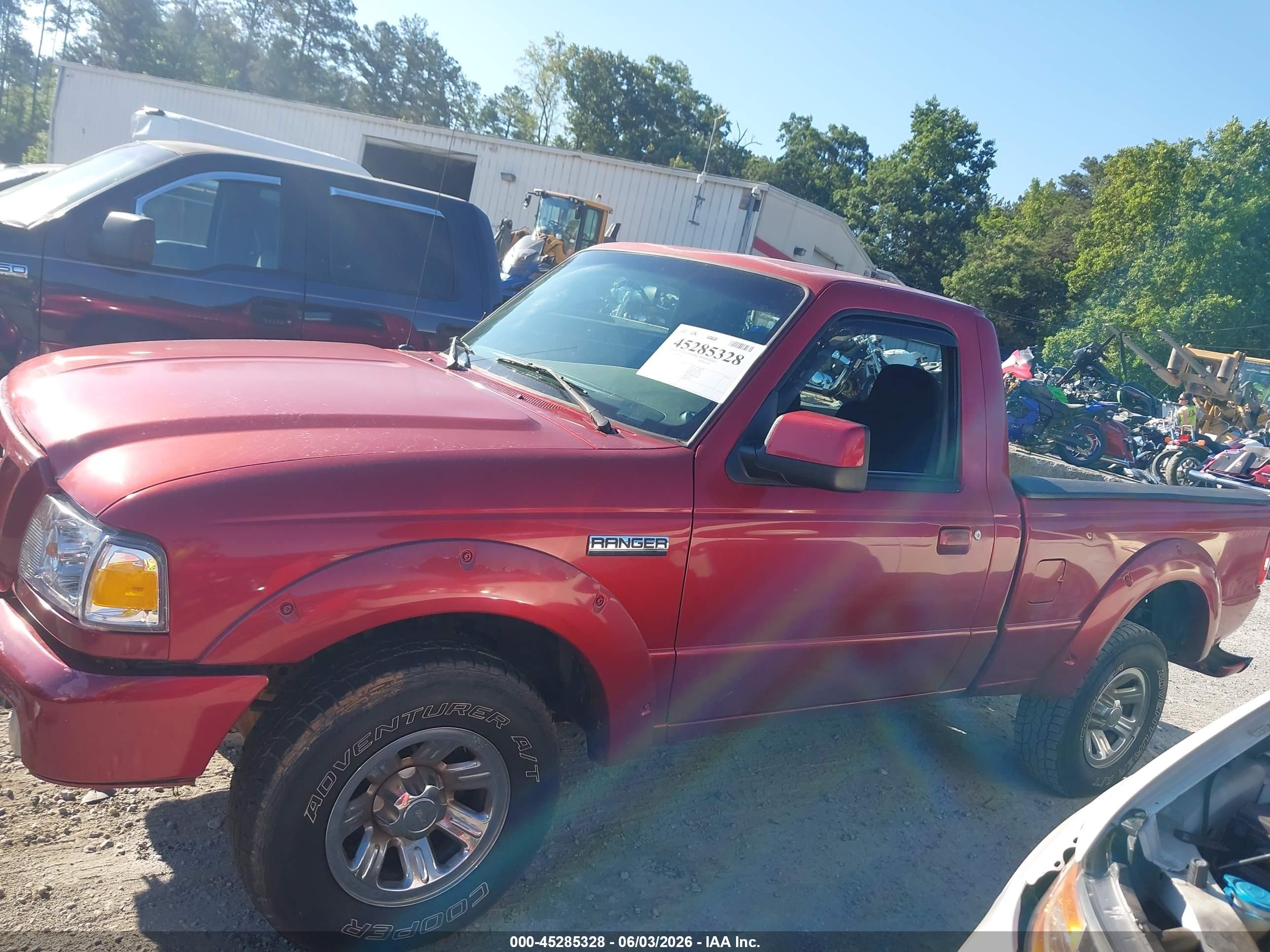 2007 Ford Ranger Sport/stx/xl/xlt Red vin: 1FTYR10U67PA27450