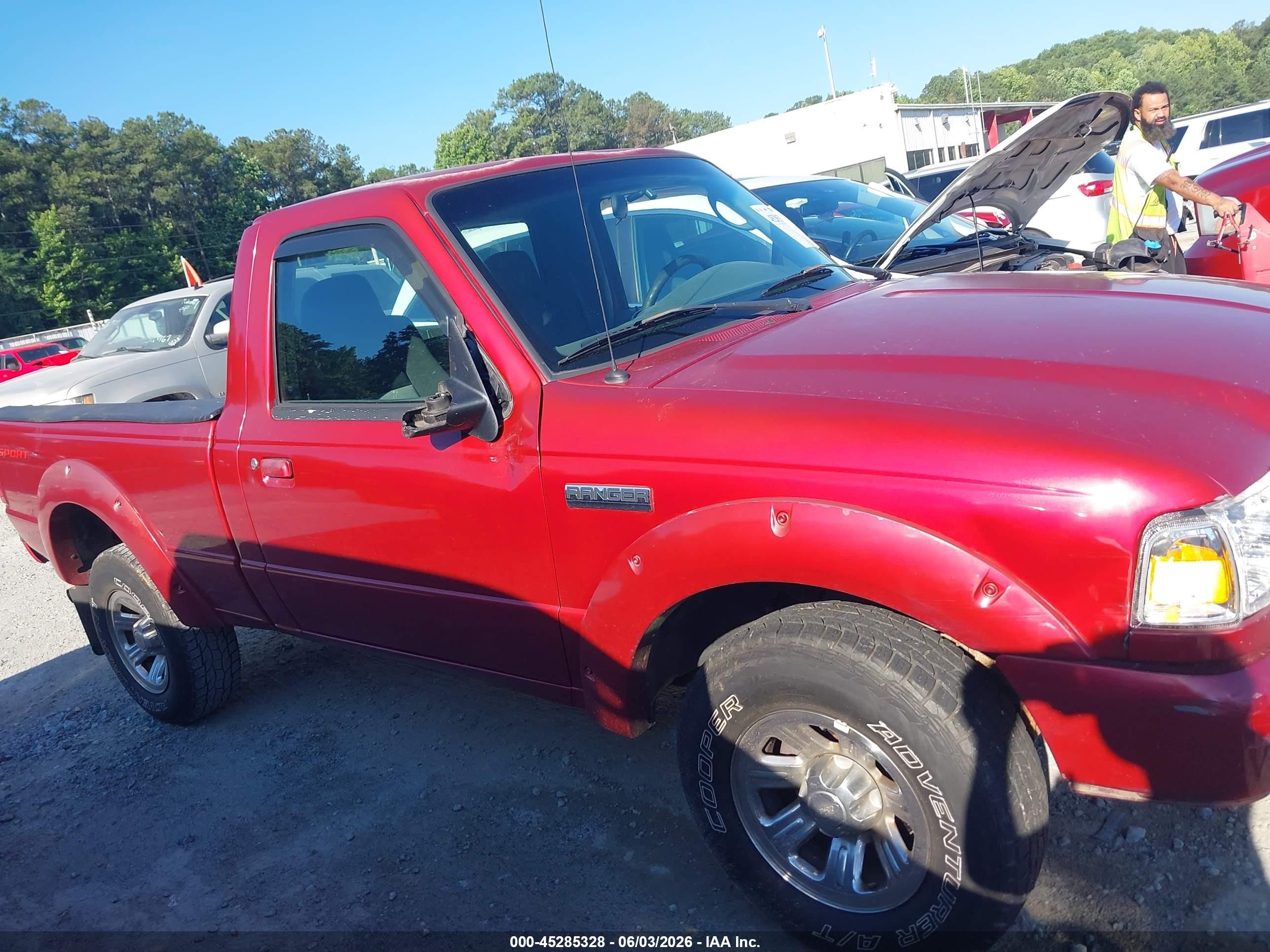 2007 Ford Ranger Sport/stx/xl/xlt Red vin: 1FTYR10U67PA27450