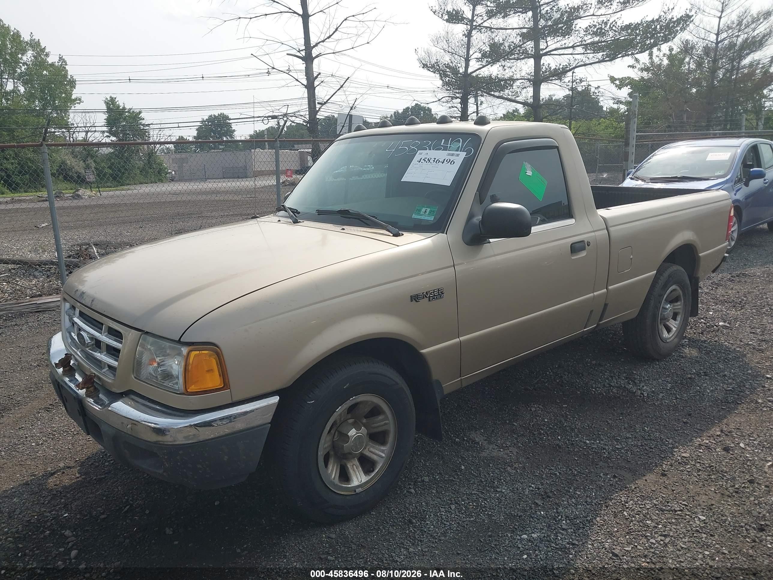 2001 Ford Ranger Edge/xl/xlt Gold vin: 1FTYR10U71TA45423