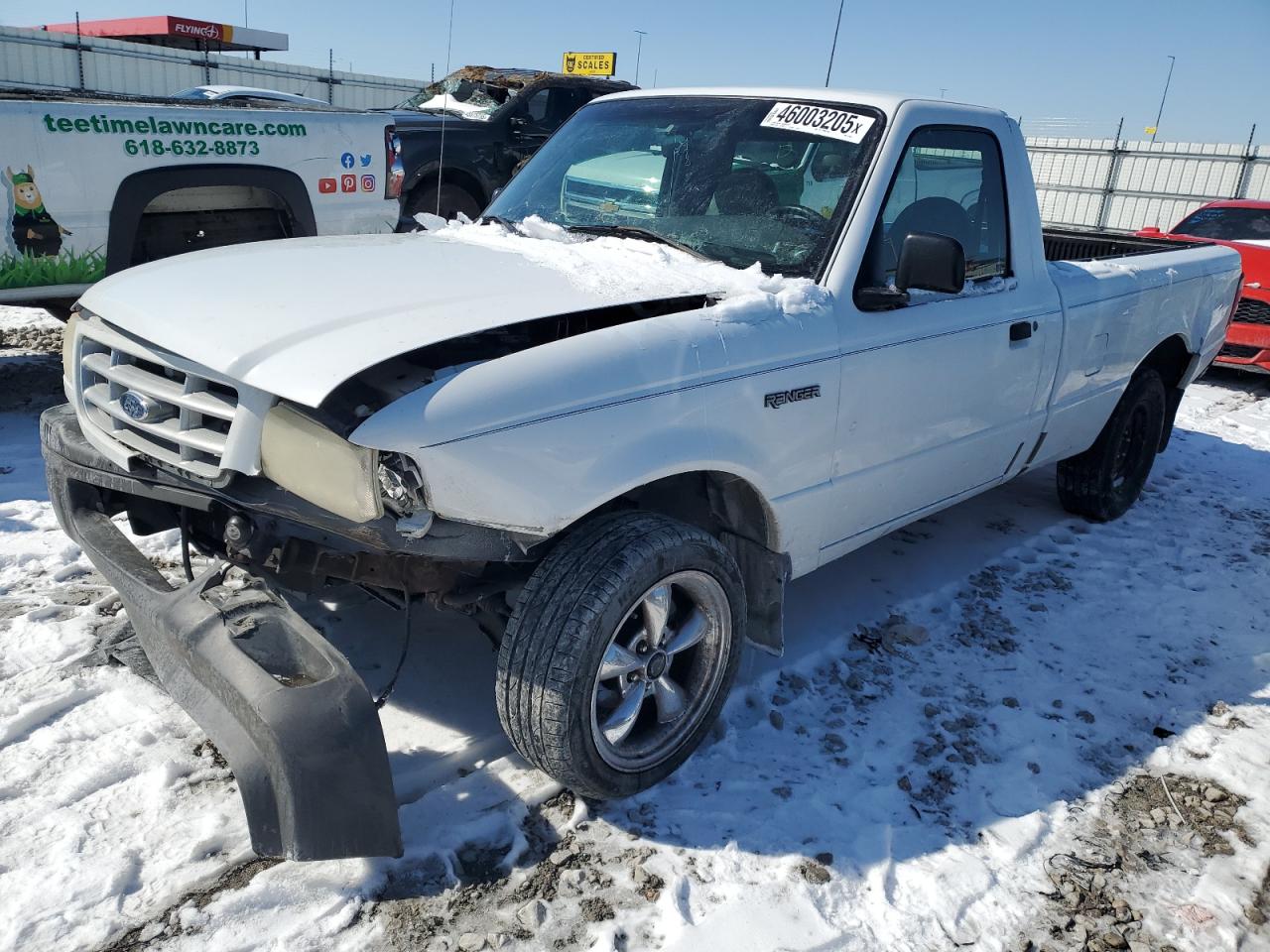 2001 Ford Ranger White vin: 1FTYR10U71TA75361