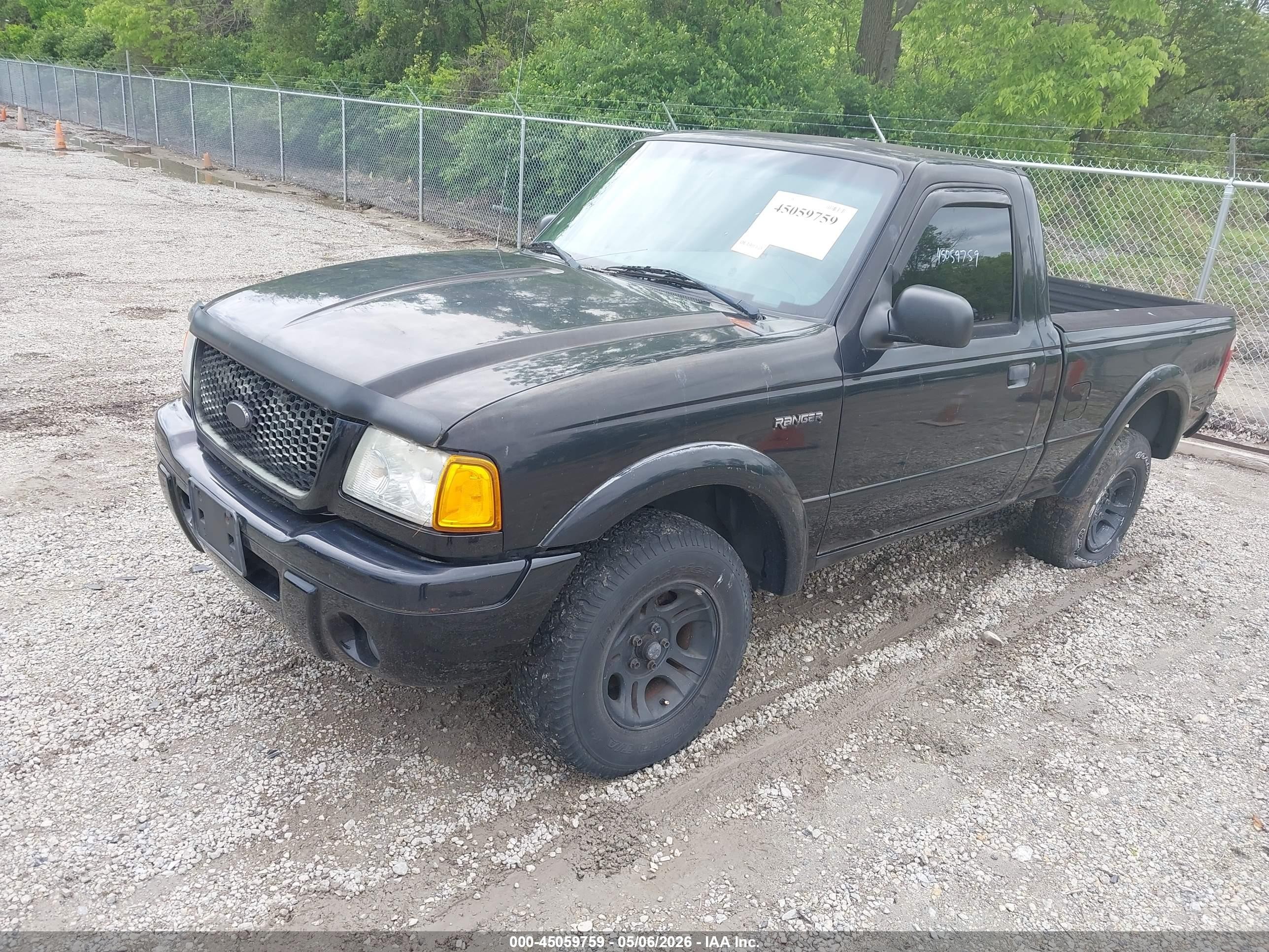 2003 Ford Ranger Edge/xl/xlt Black vin: 1FTYR10U73PB43833