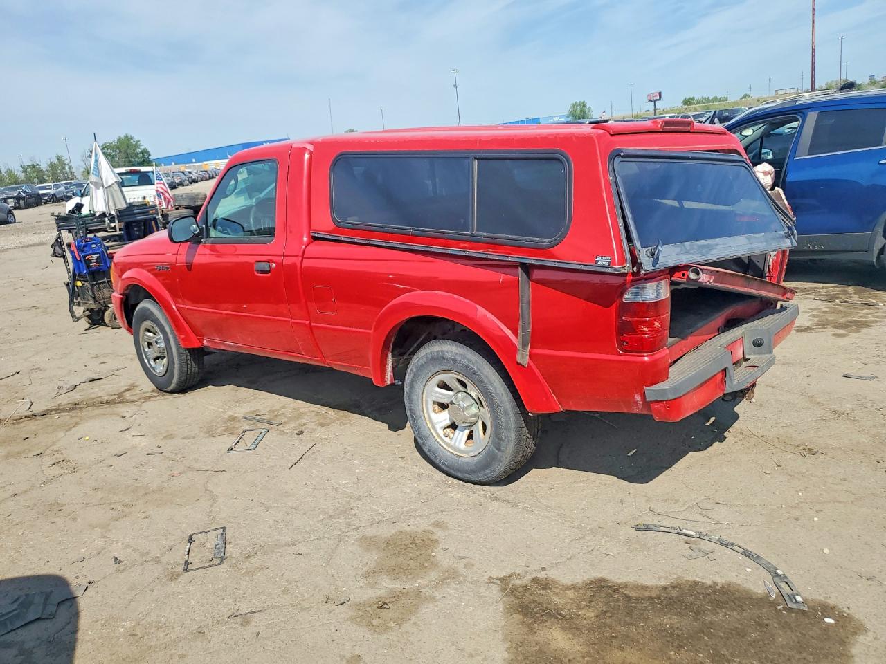 2004 Ford Ranger Red vin: 1FTYR10U74PA87166