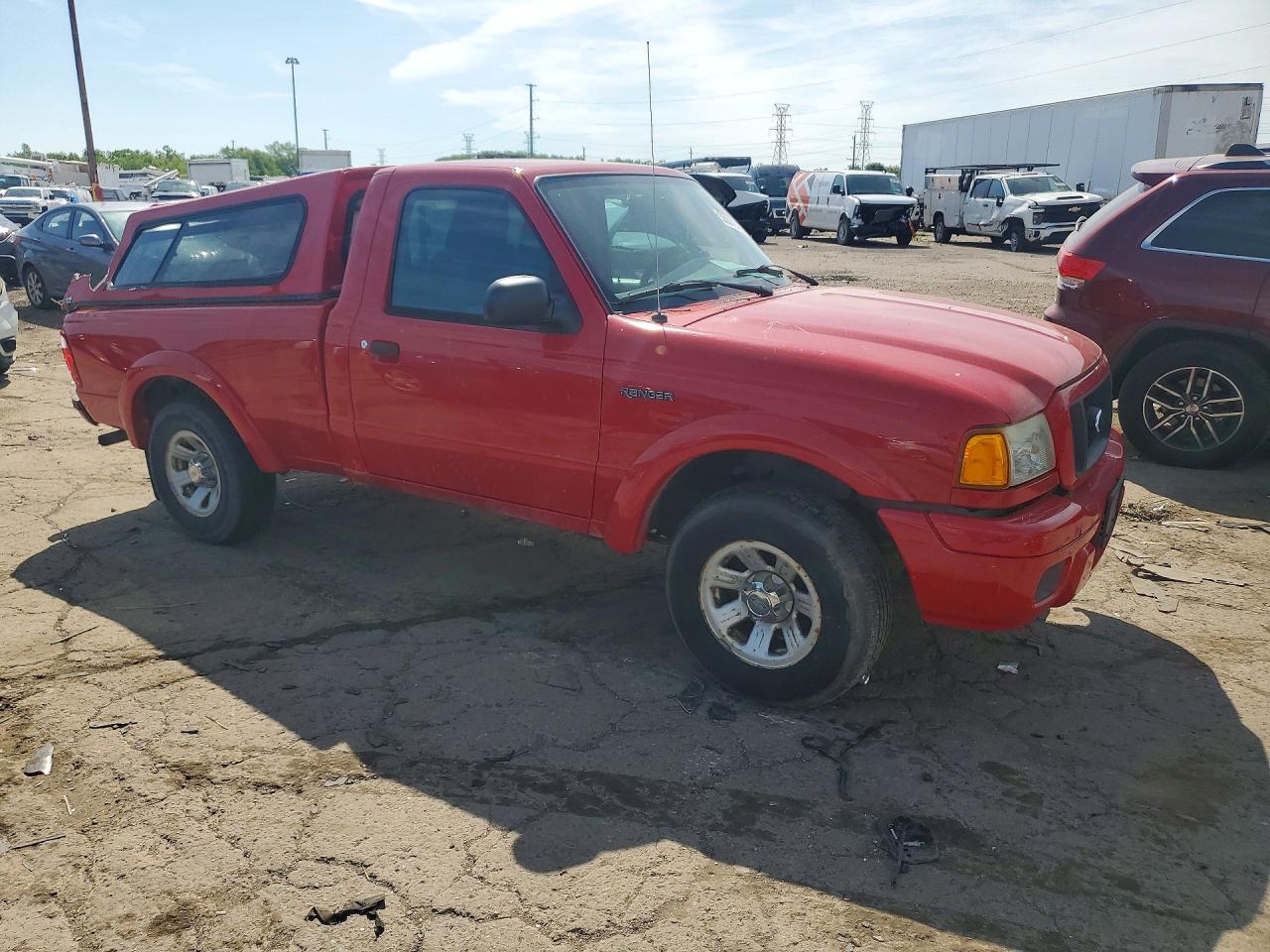 2004 Ford Ranger Red vin: 1FTYR10U74PA87166
