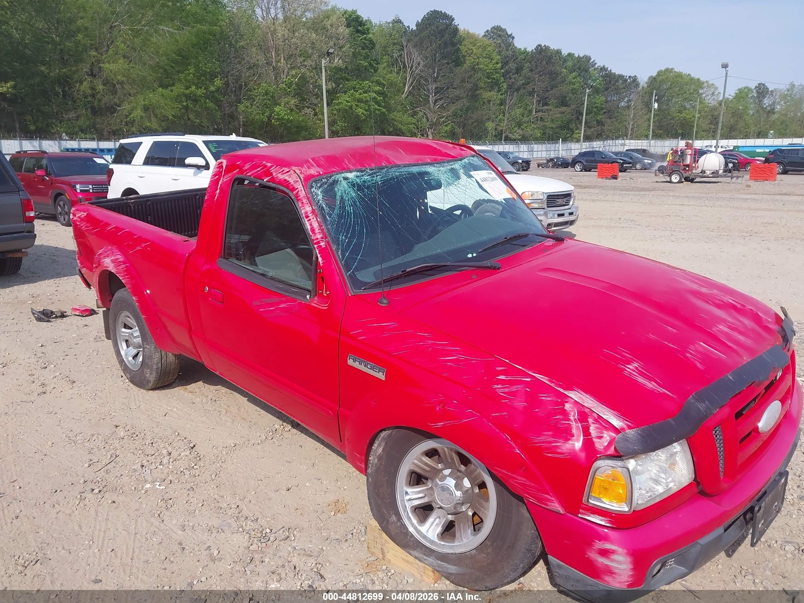 2007 Ford Ranger Sport/stx/xl/xlt Red vin: 1FTYR10U77PA32530